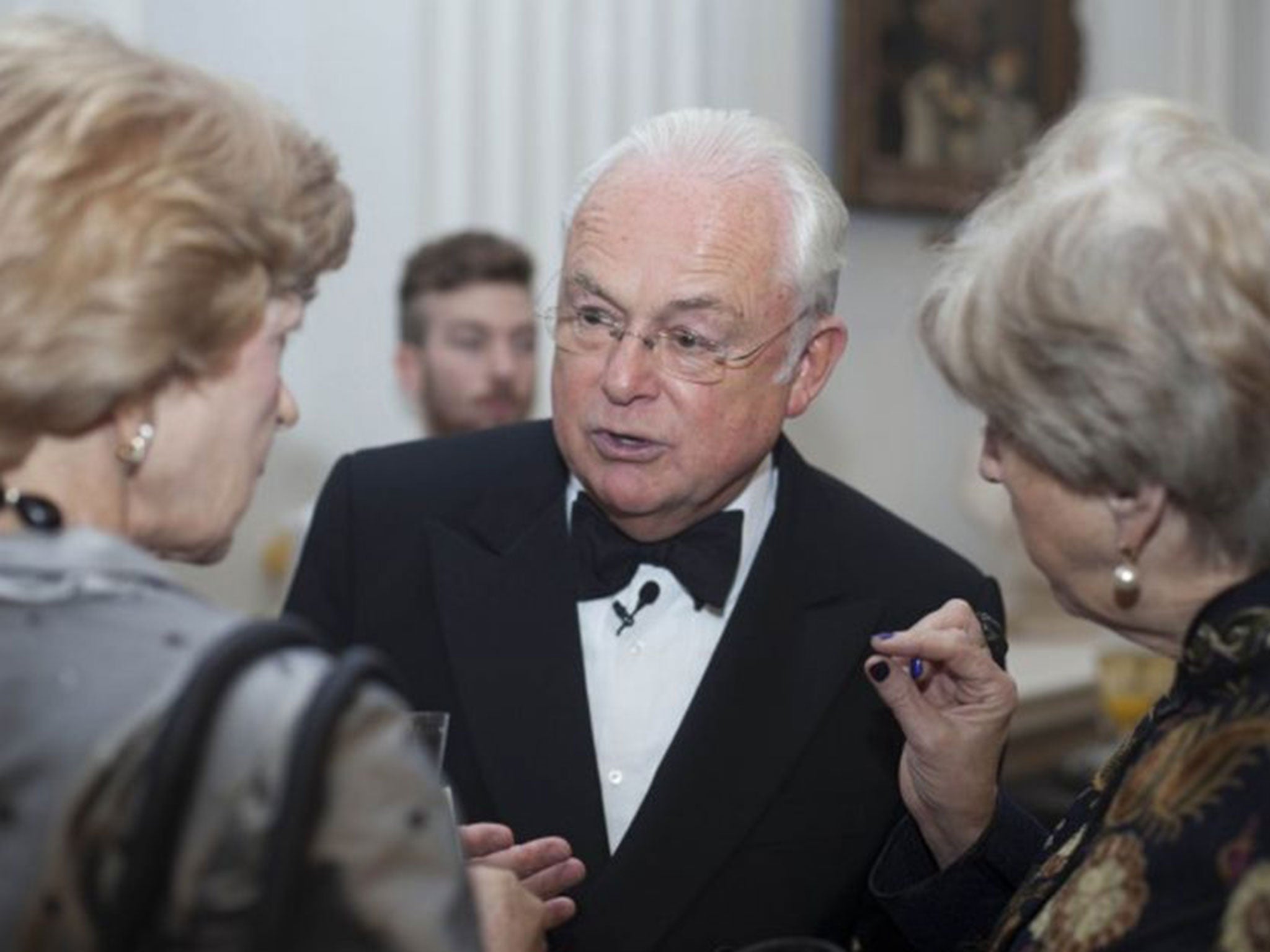 Fiona Woolf, left, ex-BBC newsreader Martyn Lewis and Lady Brittan