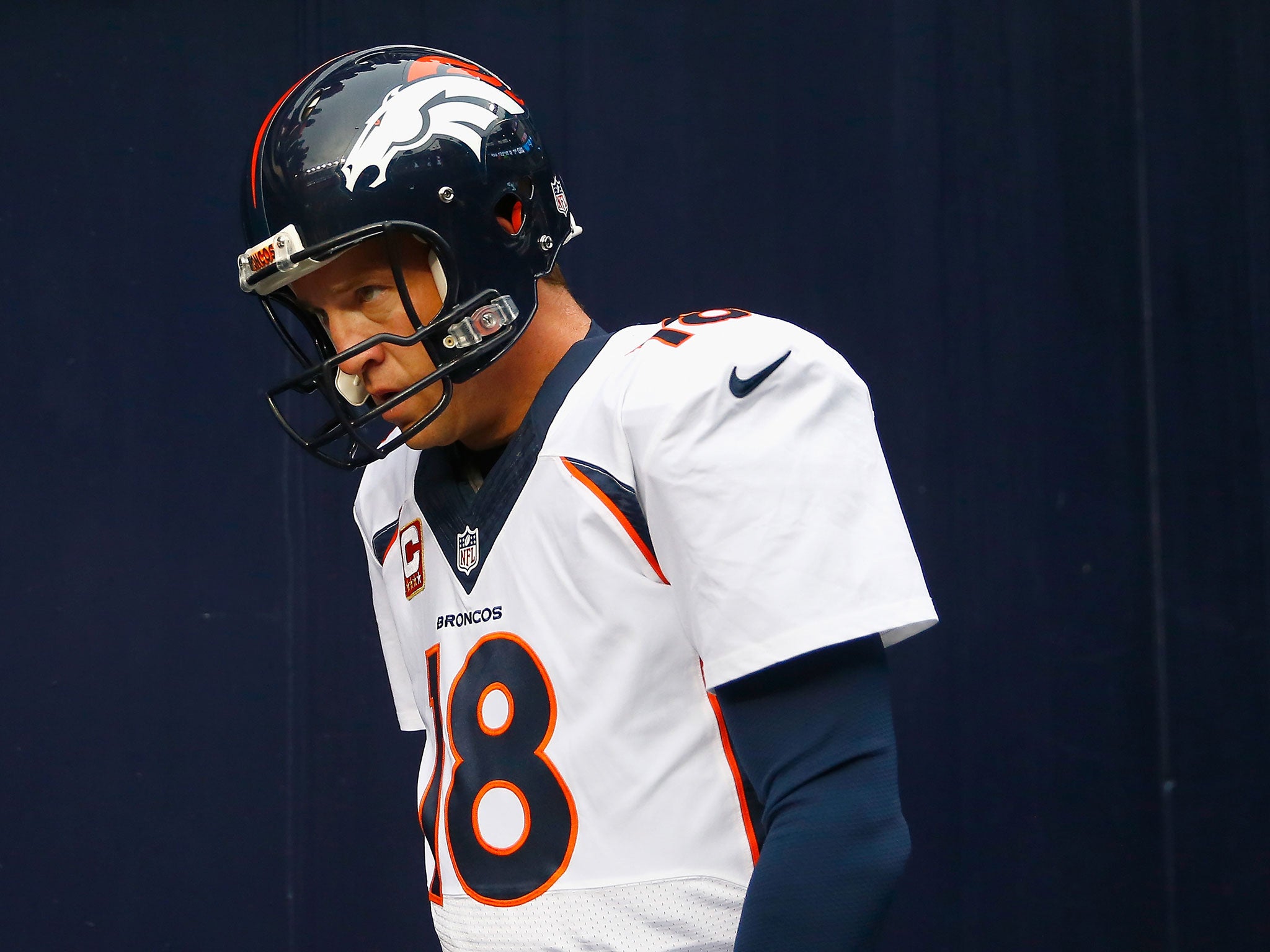 Peyton Manning came off second best in his battle with Tom Brady