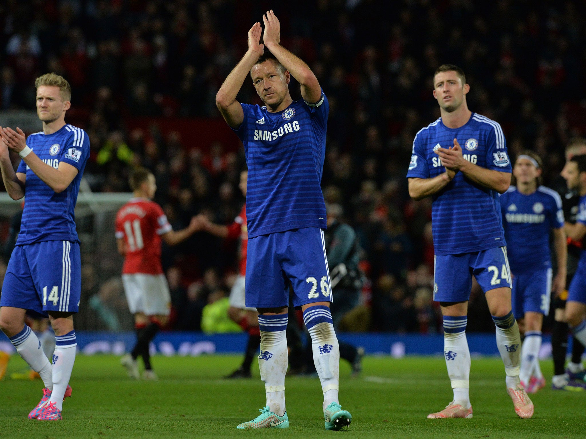 Neville and Carragher named all of the Chelsea defenders among the best