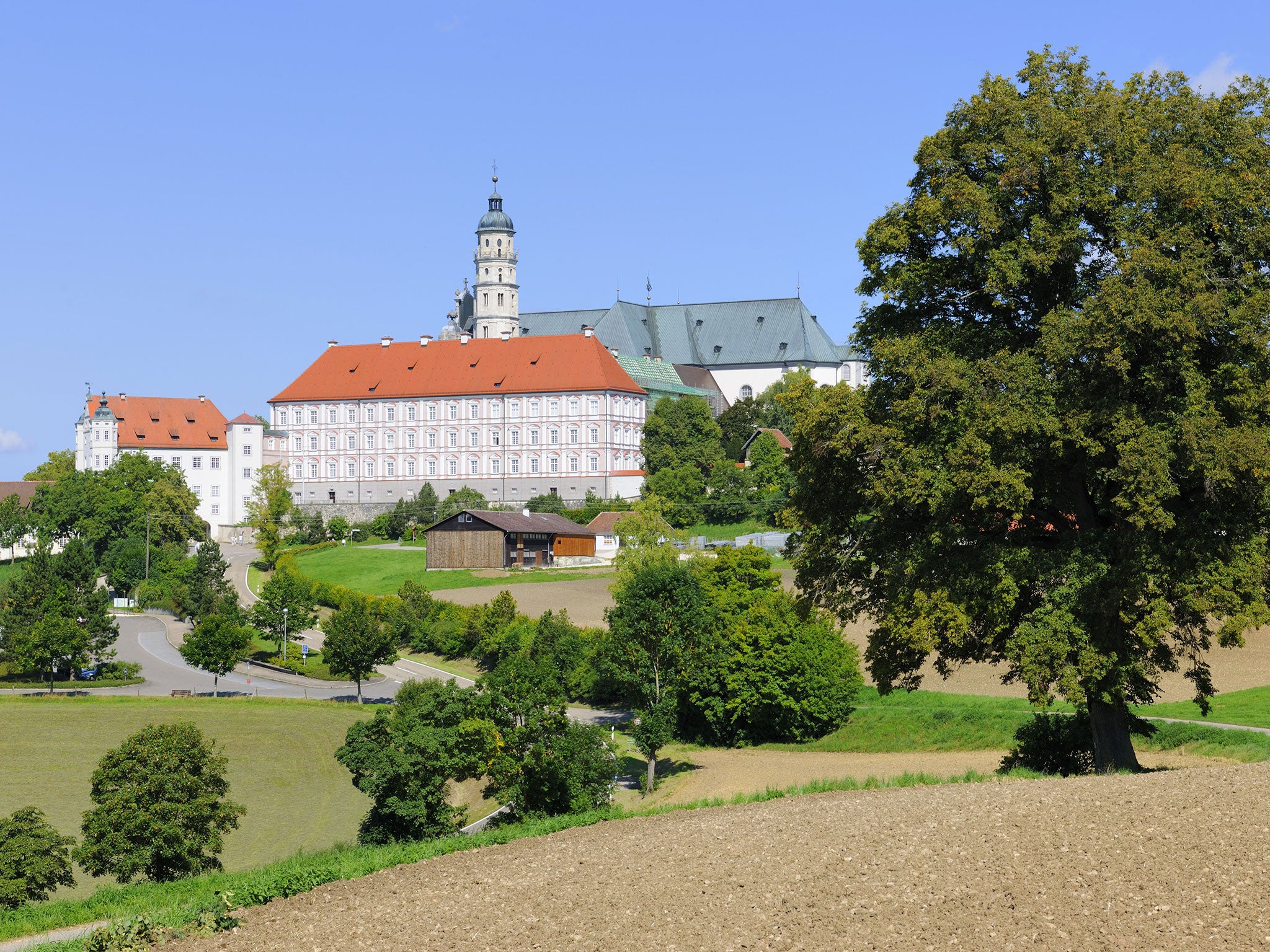 Benedictine Abbey Abtei Neresheim, Neresheim, Baden-Wuerttemberg, Germany