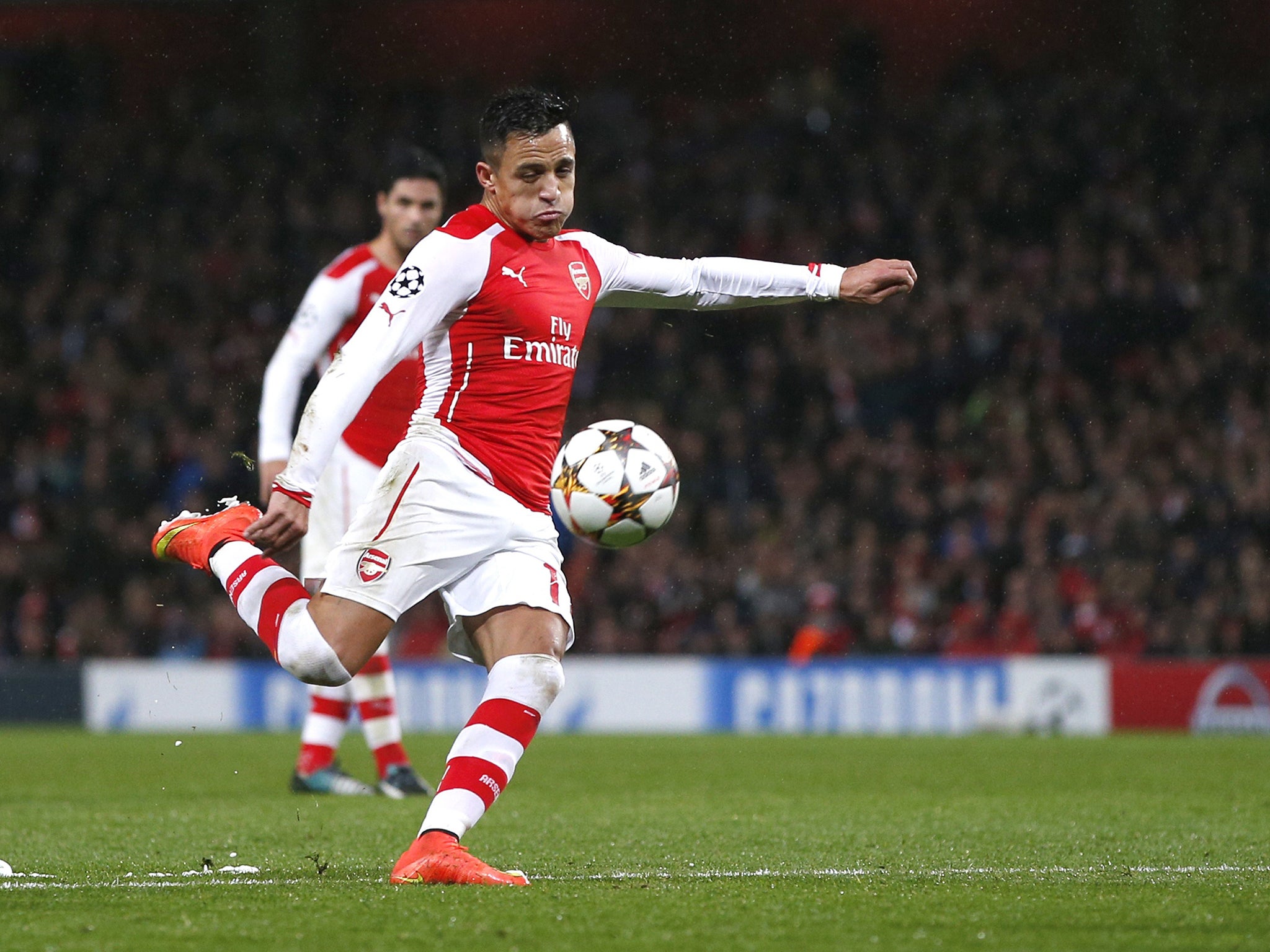 Sanchez scores his goal