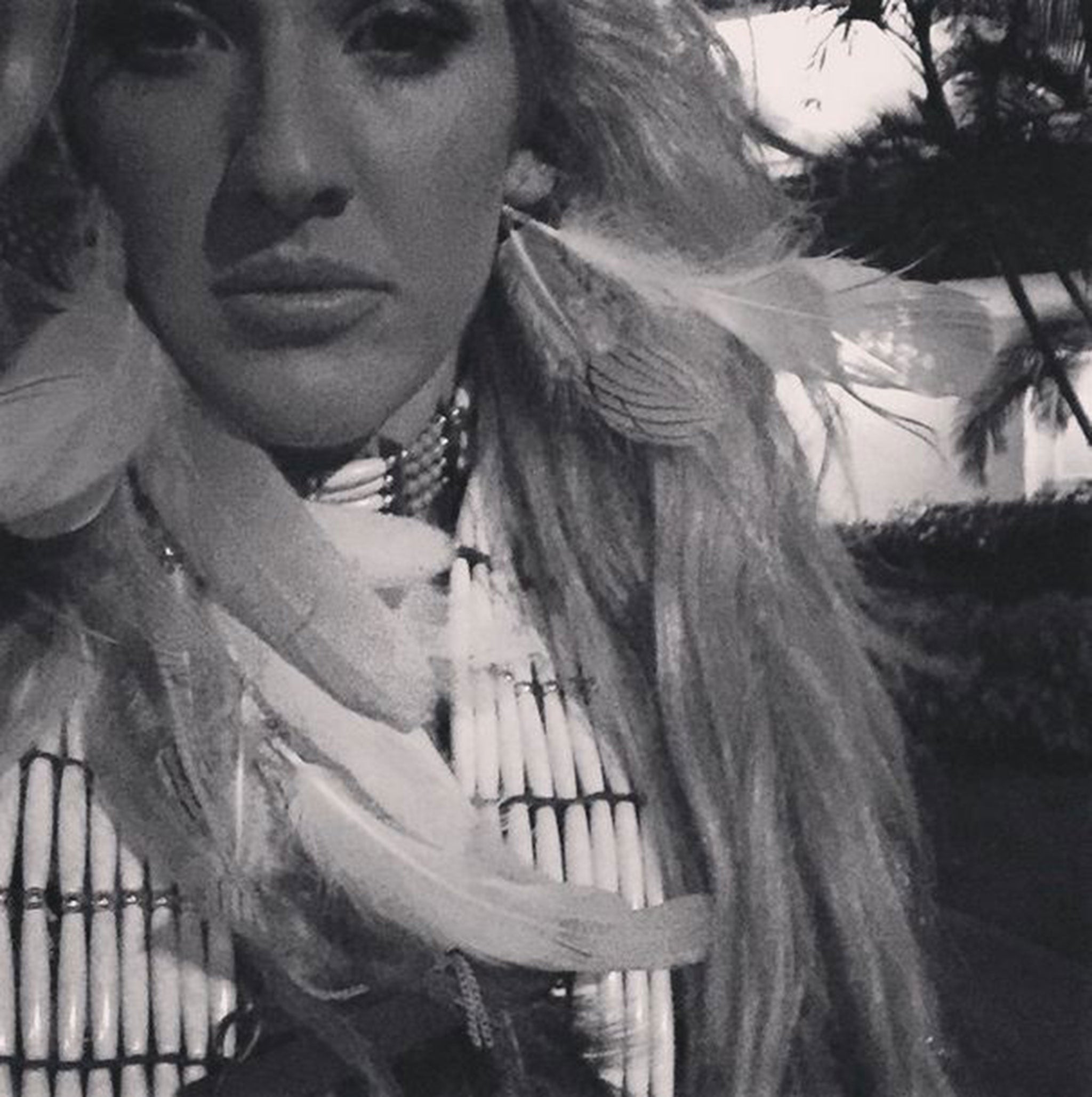 Goulding wearing her Native American costume as shared on Instagram