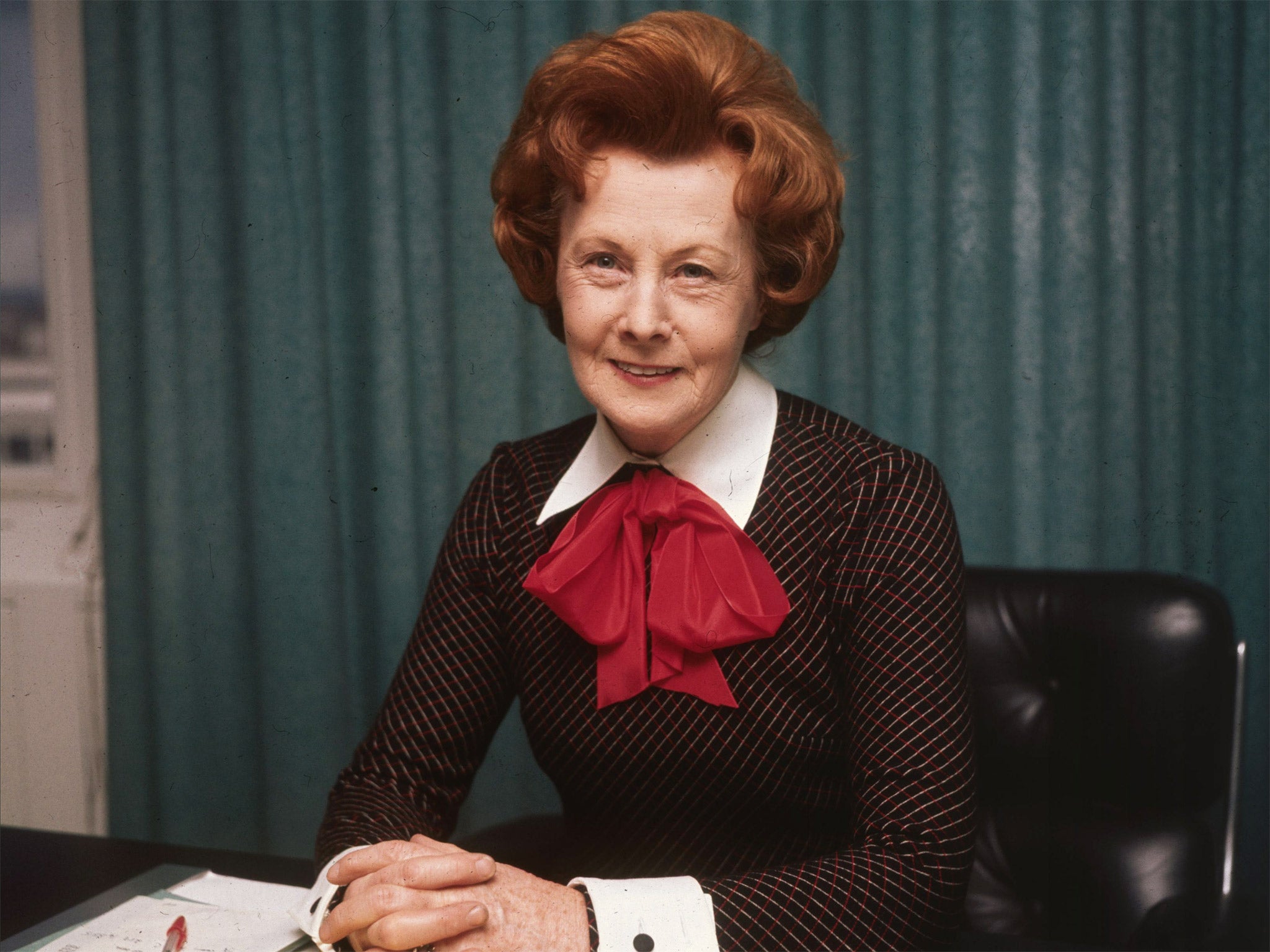 Barbara Castle, pictured in 1974