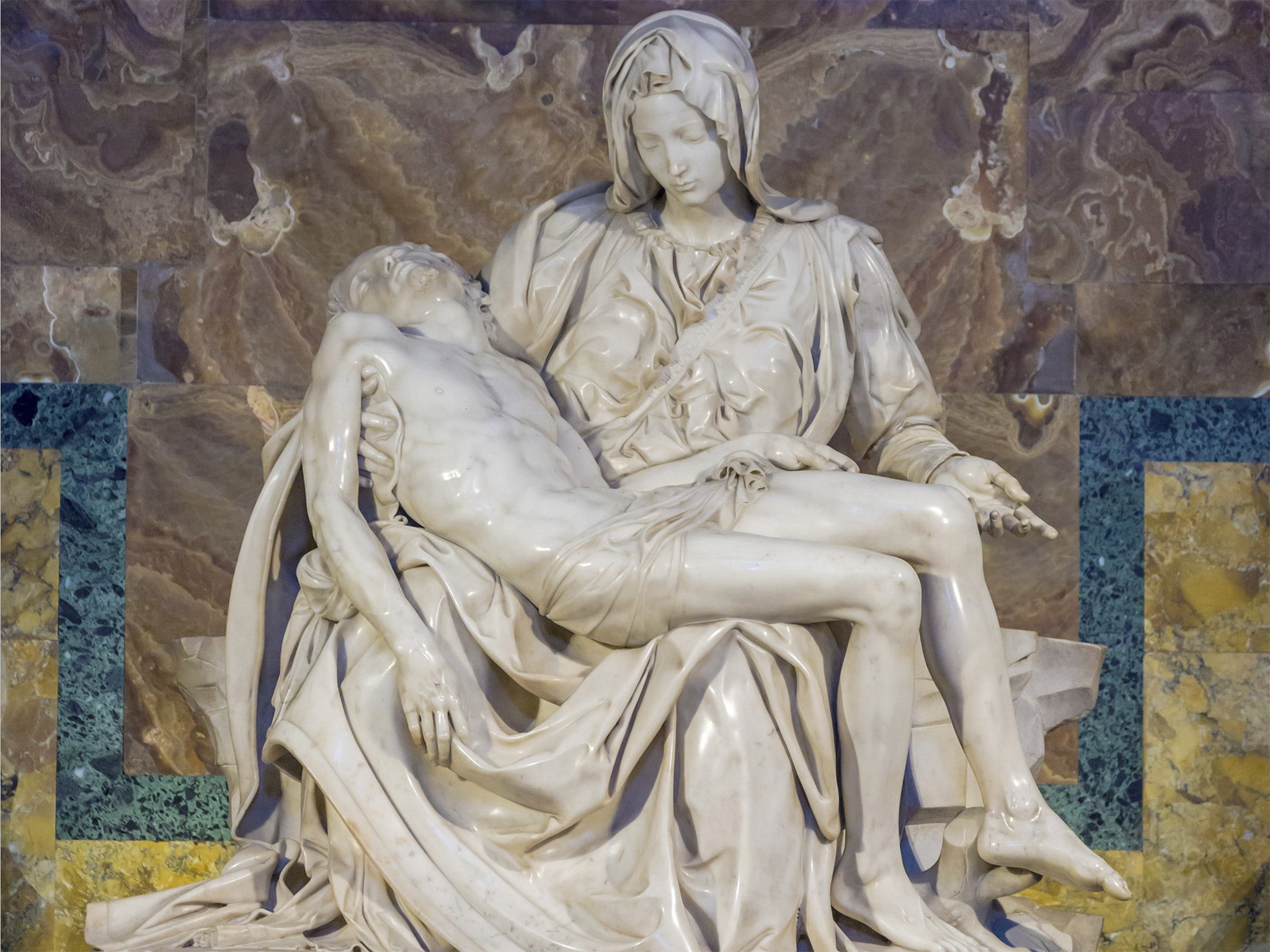 In the past, a spectator might have been moved to tears by a great work of Christian art such as Michelangelo's Pieta