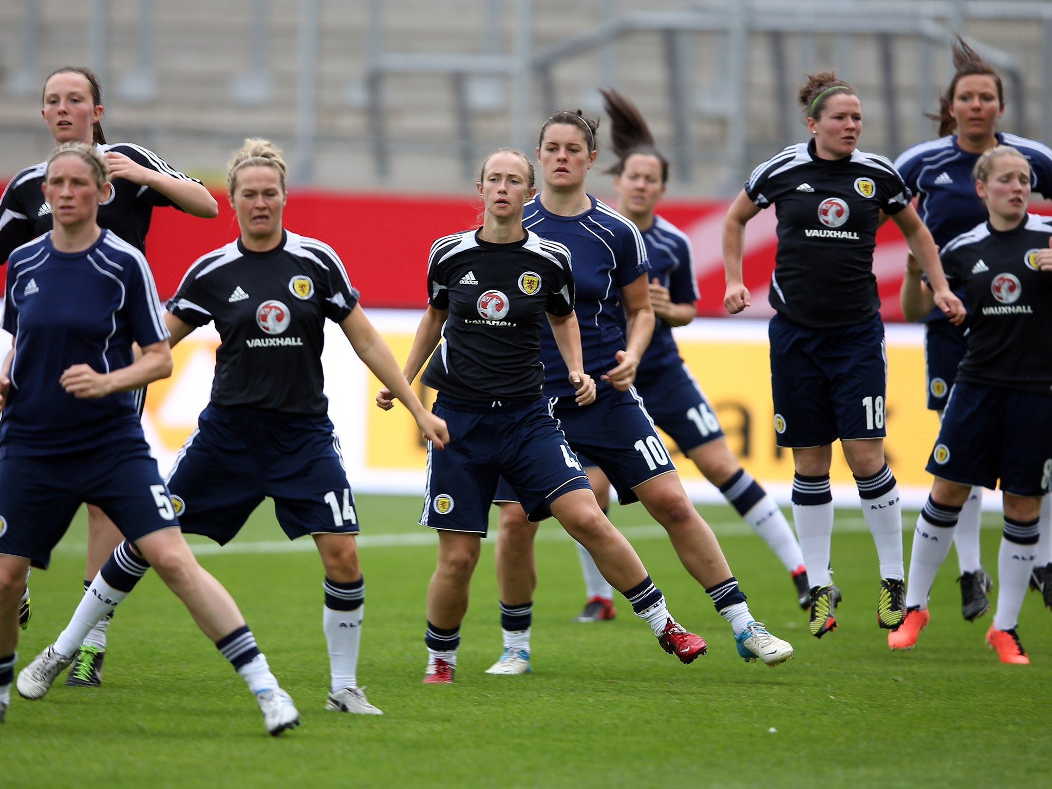 Scotland Ladies pictured last summer