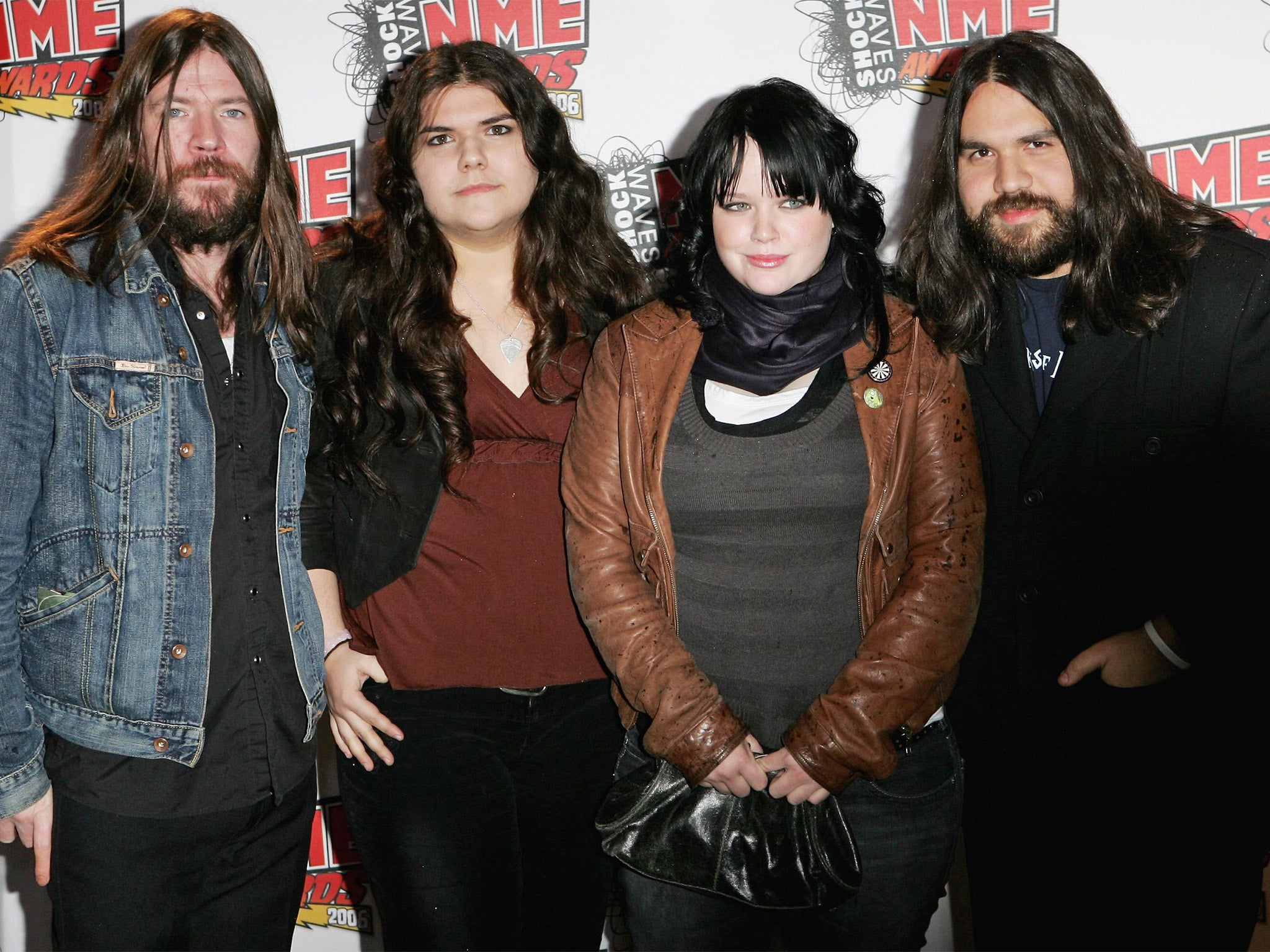 Michele Stodart (second from left) of The Magic Numbers also went to Wiseman (Getty)