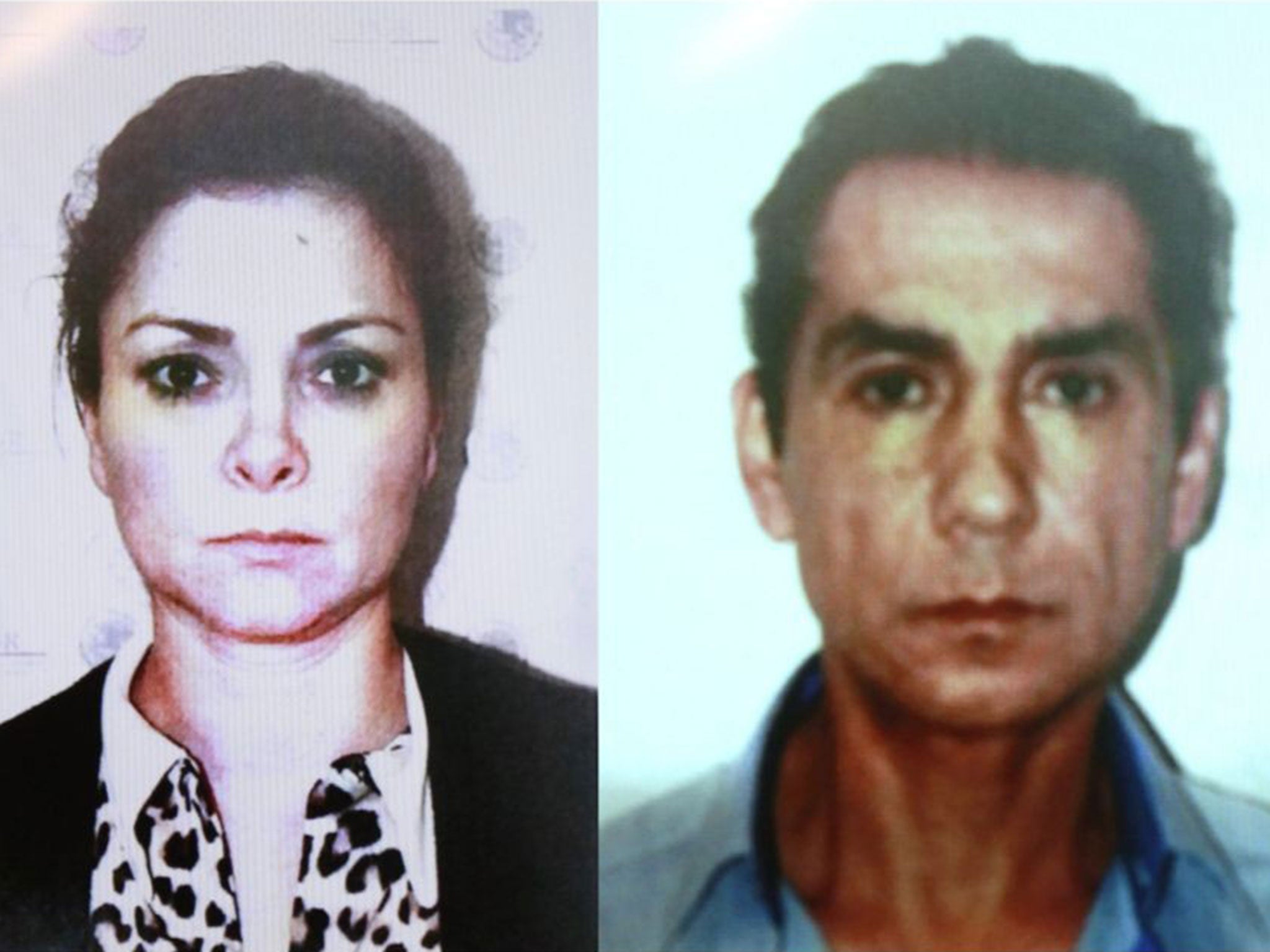 Jose Luis Abarca and his wife, Maria de los Angeles Pineda