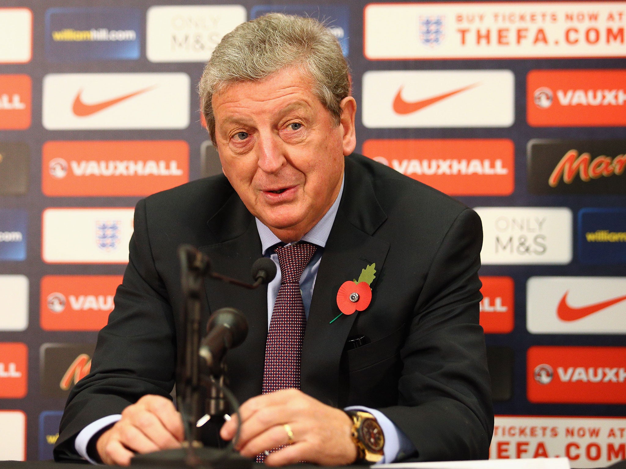 England manager Roy Hodgson