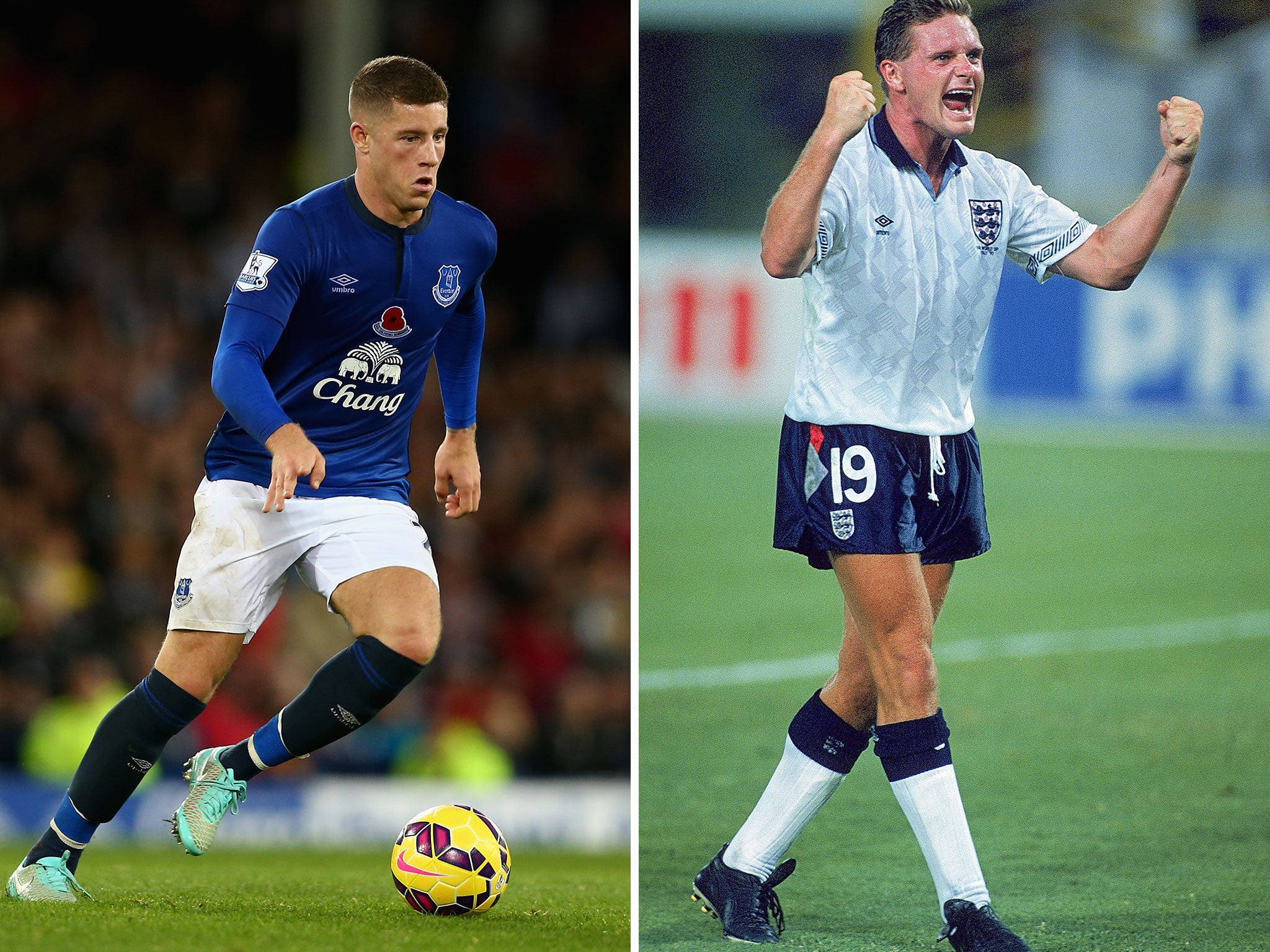 Ross Barkley and Paul Gascoigne