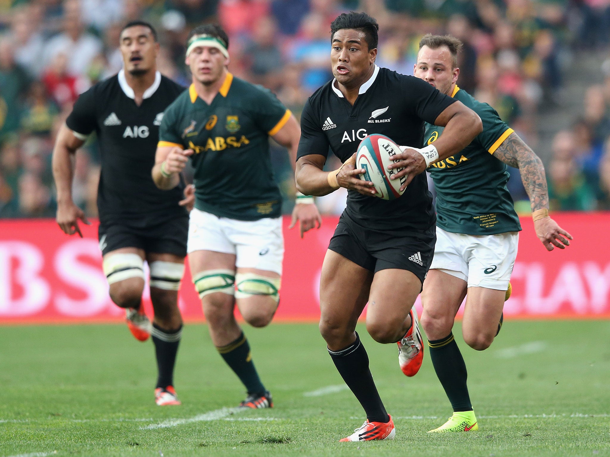 New Zealand wing Julian Savea has scored eight times against England