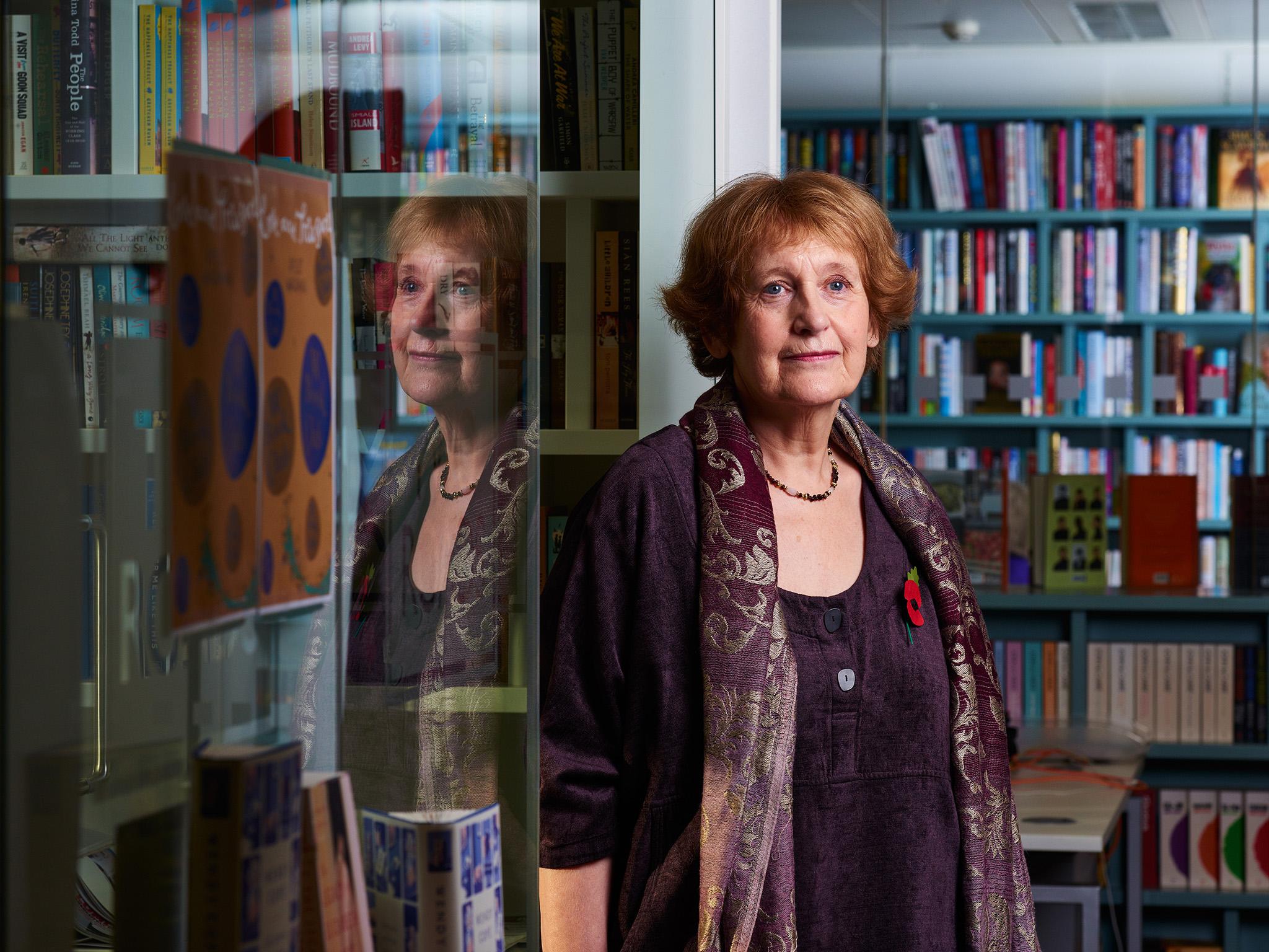 Wendy Cope, English poet, on October 27, 2014 in London