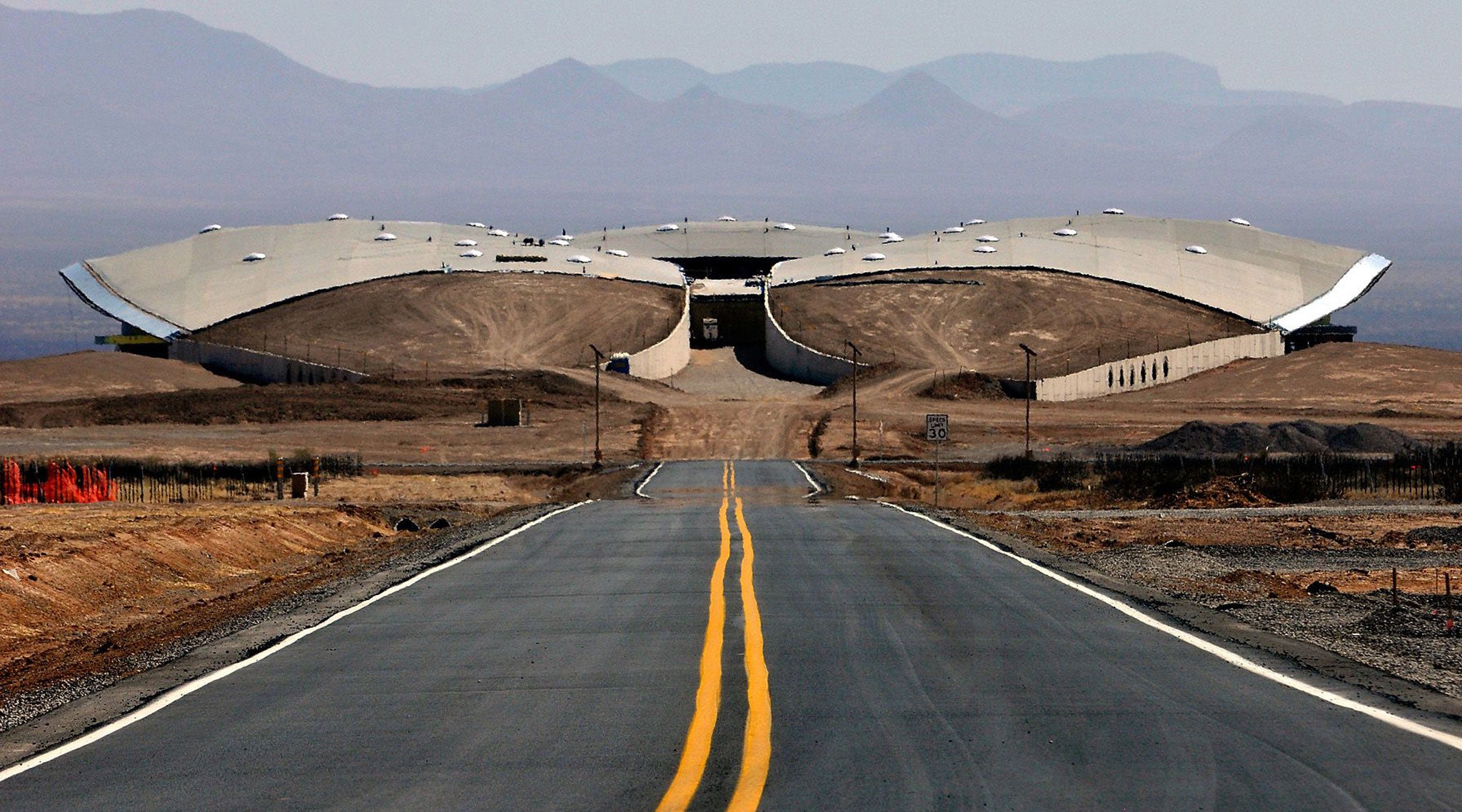 Spaceport America in the Mojave Desert