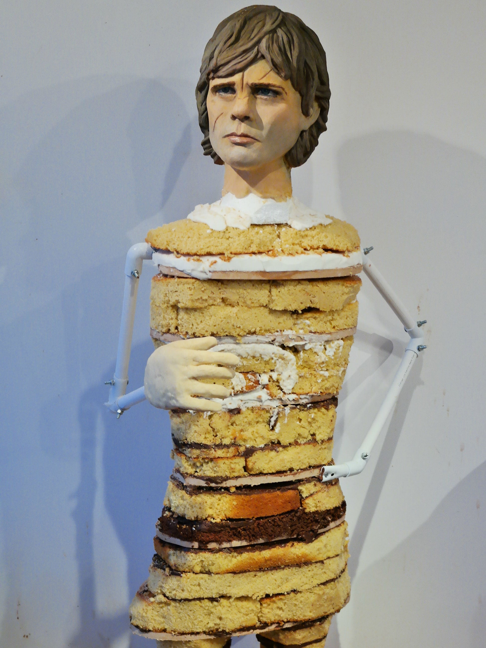 Work in progress as the sponge layers are sculpted on Tyrion Lannister