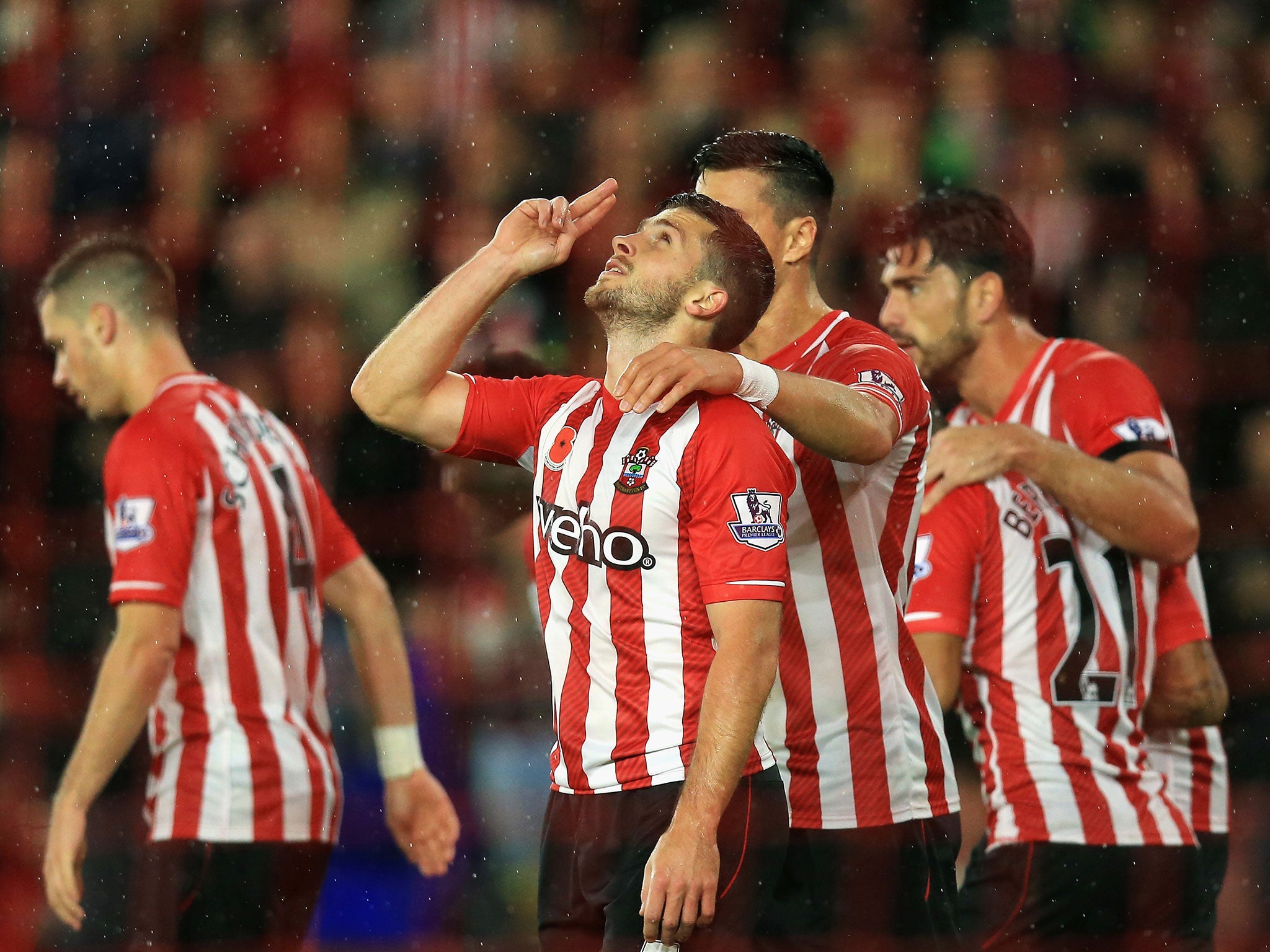 Shane Long celebrates