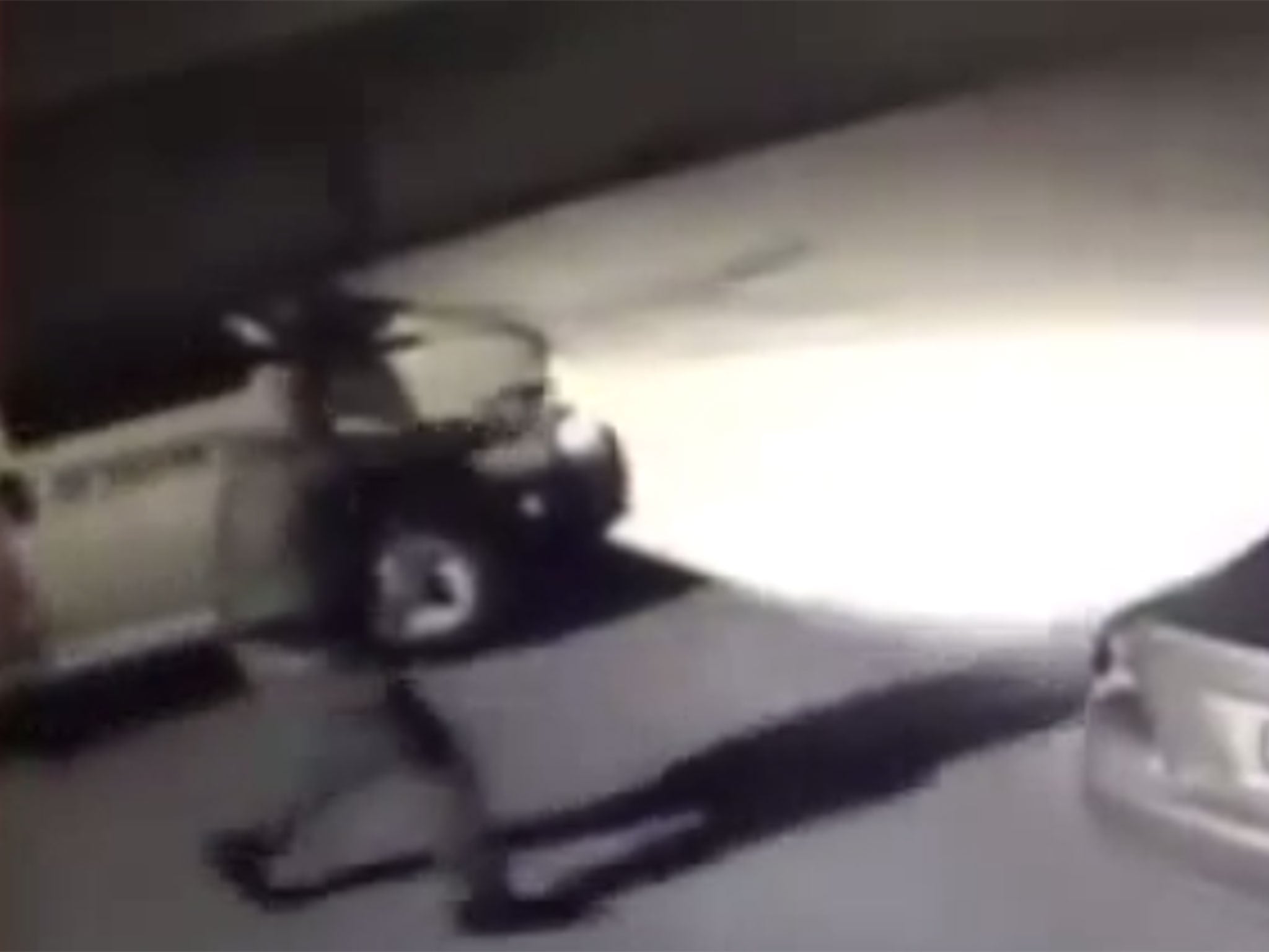 A still from the CCTV footage shows what it alleged to be a police officer firing at the man