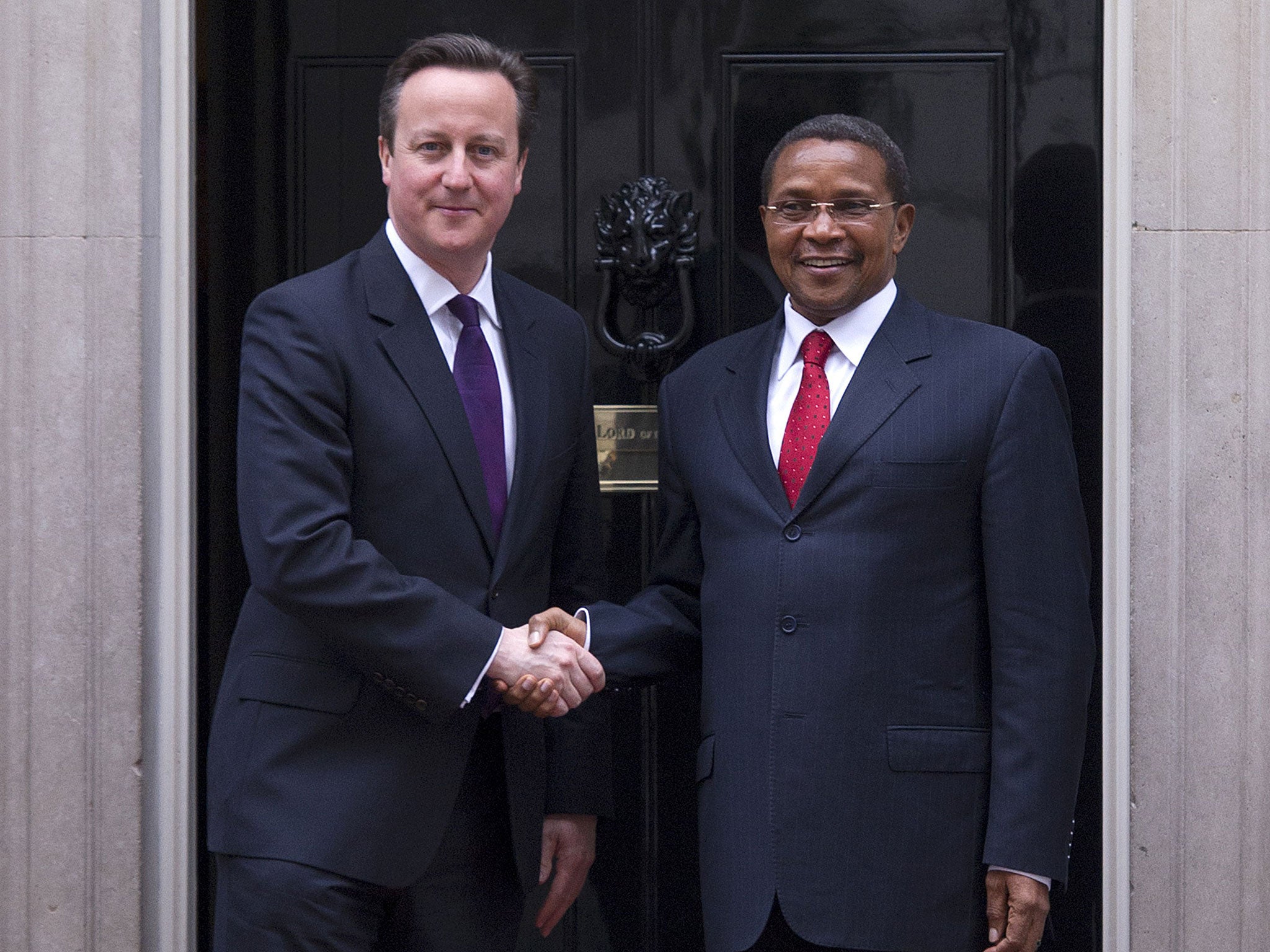 David Cameron with President Kikwete