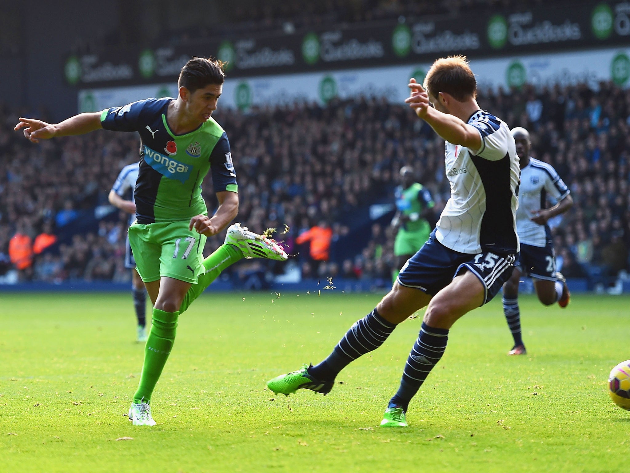 Ayoze Perez flicks in a brilliant opener for Newcastle