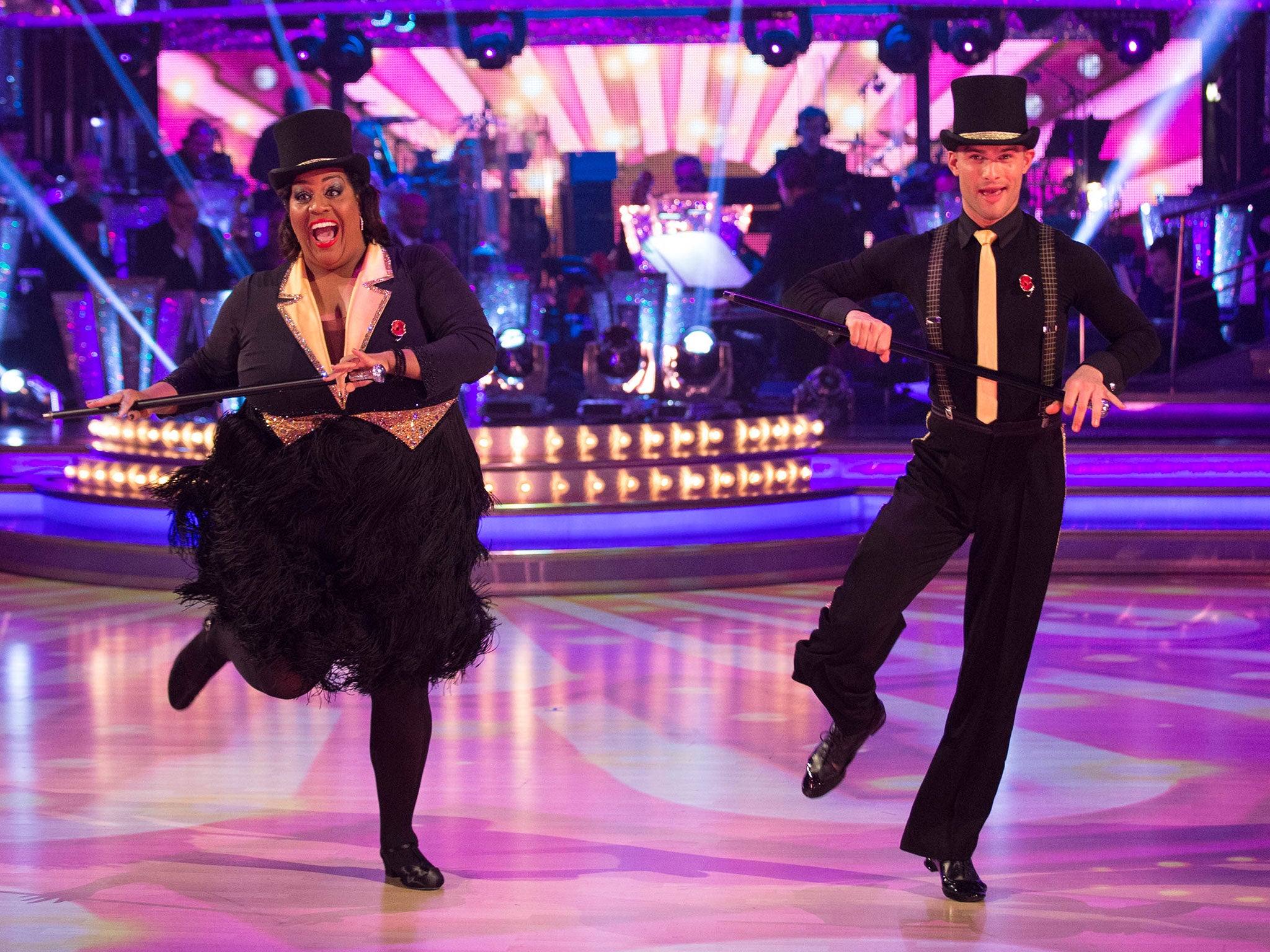 Alison Hammond and Aljaz Skorjanec