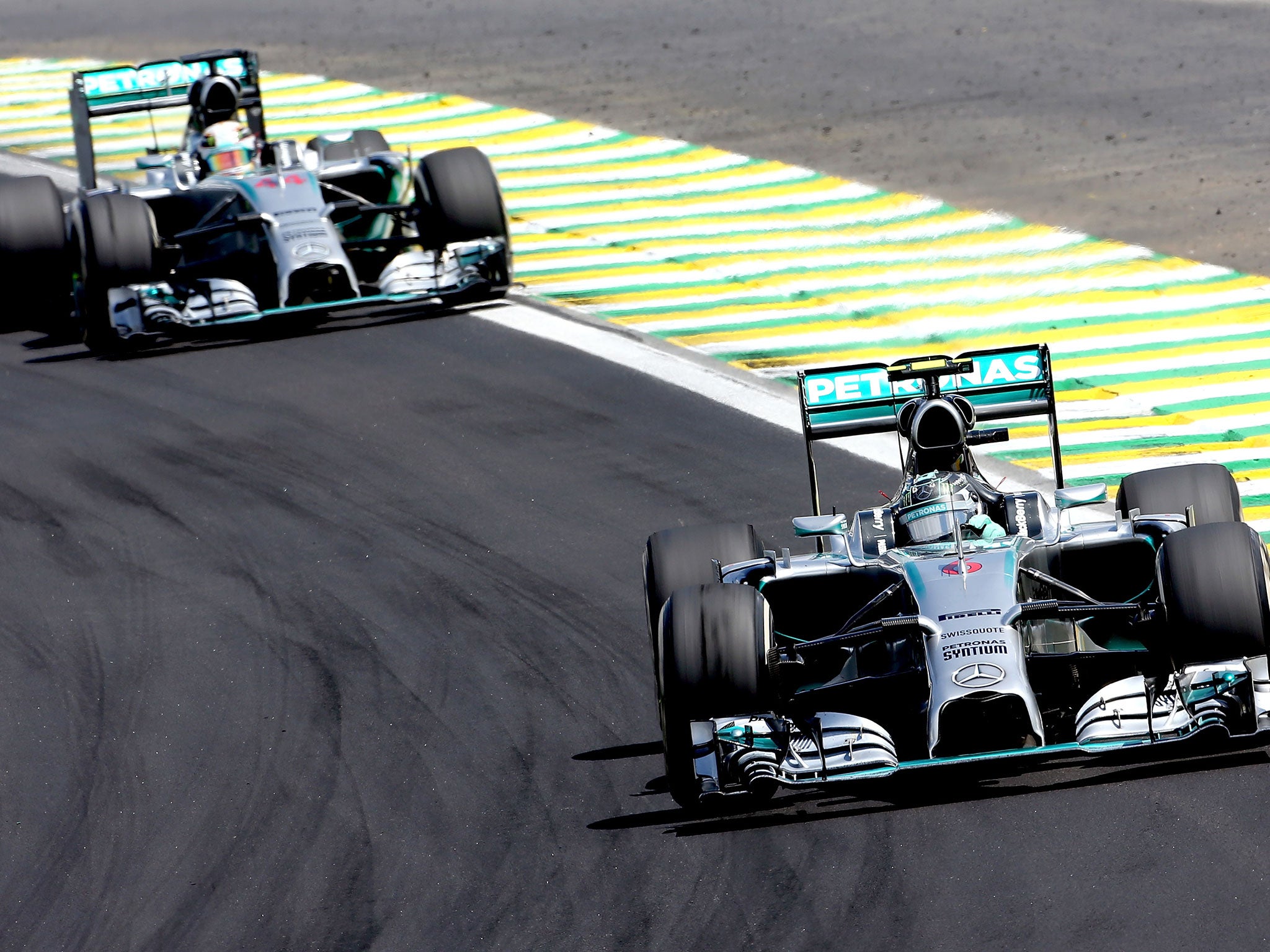 Nico Rosberg and Lewis Hamilton race for the title Sunday