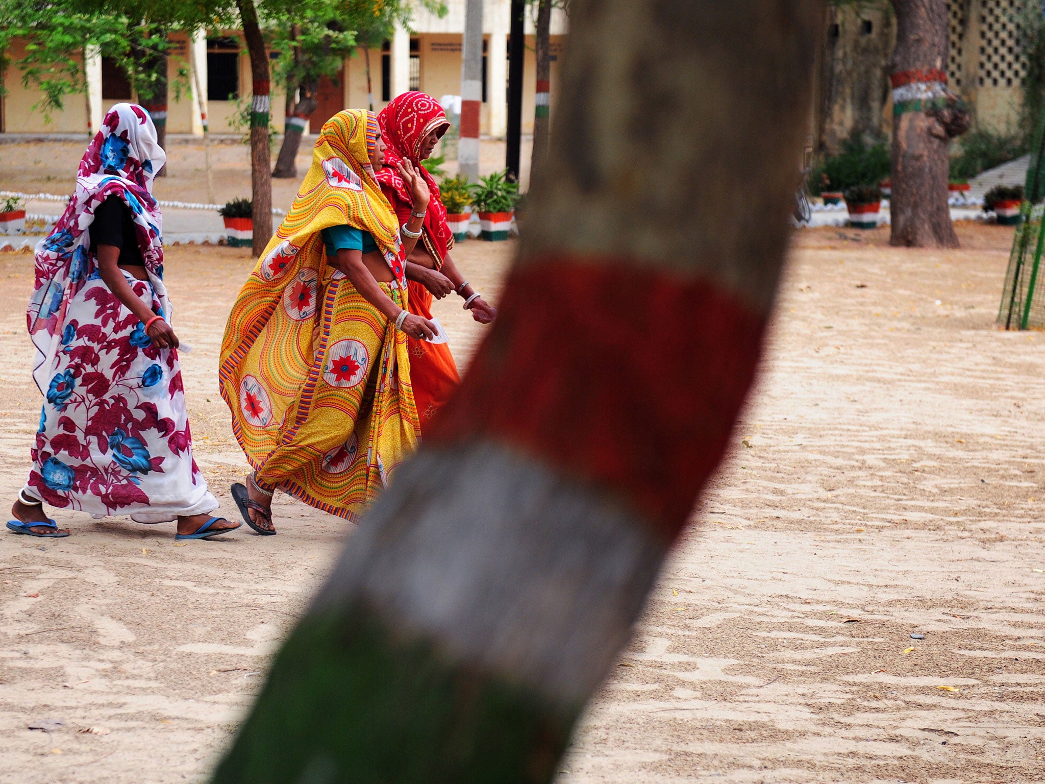 Indian women in a Rajasthani village.