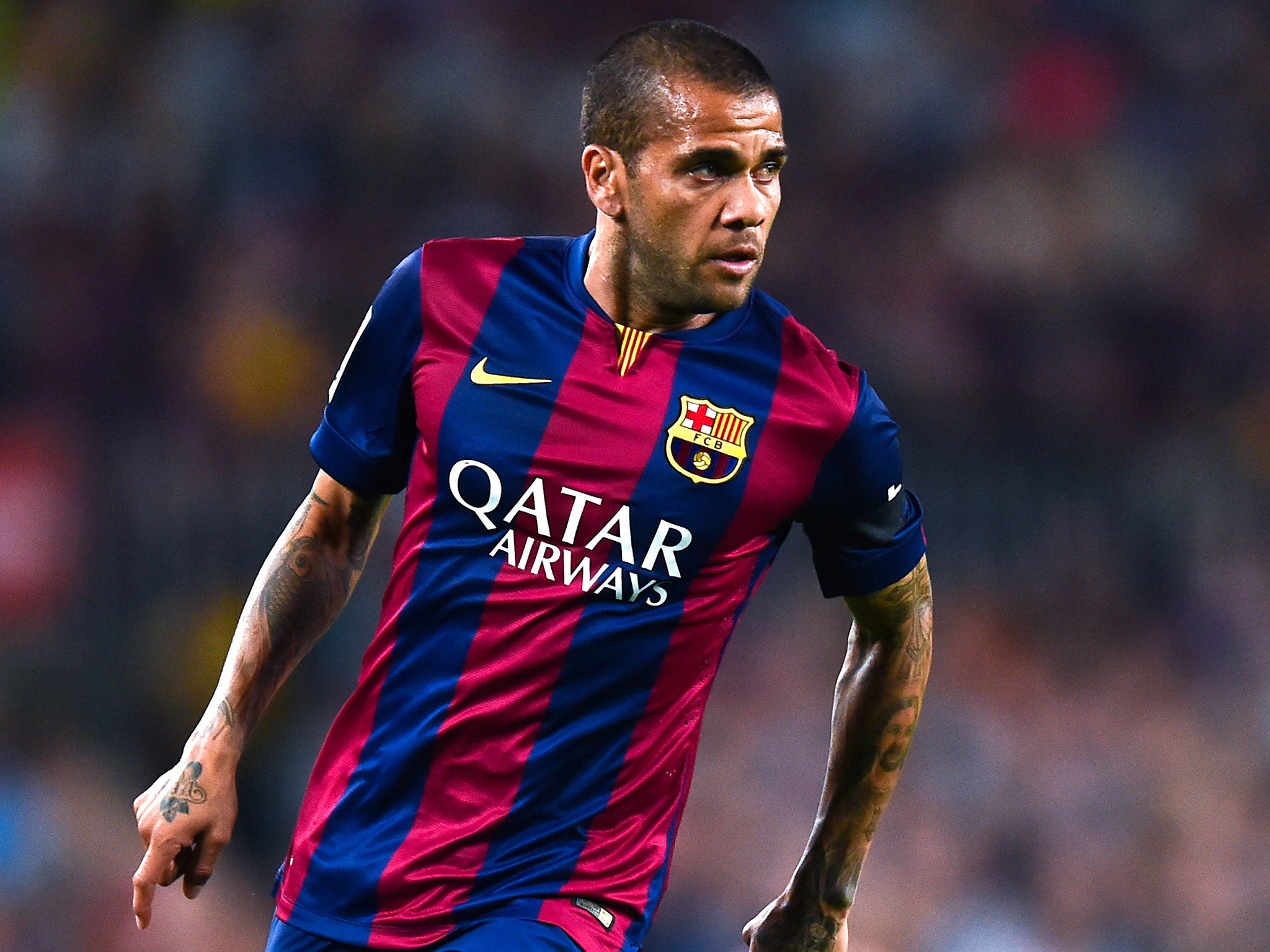 Barcelona defender Dani Alves