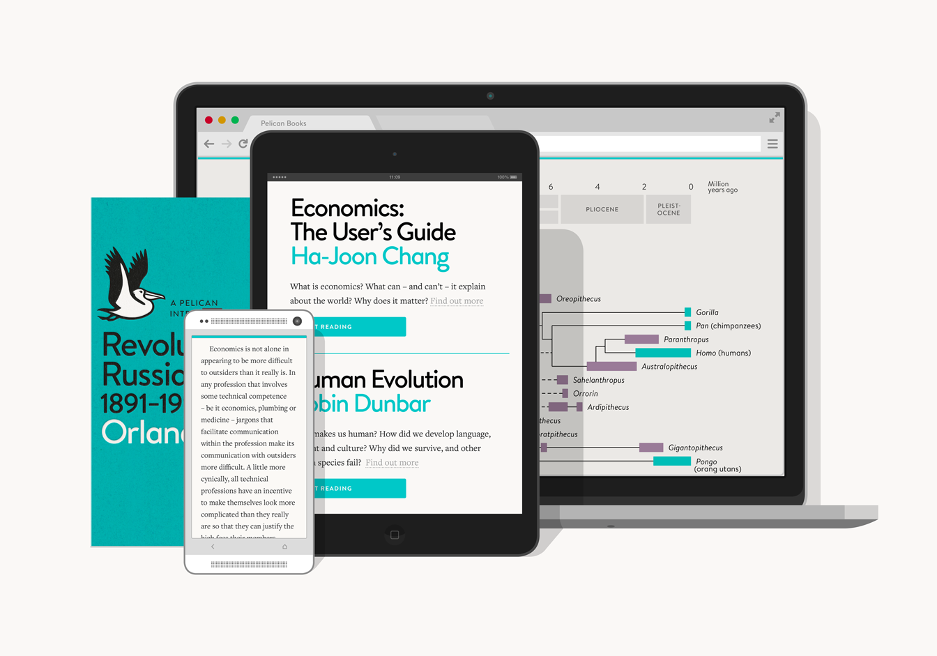 The new website works on smartphones, tablets and laptops, with bookmarks synced across all three.