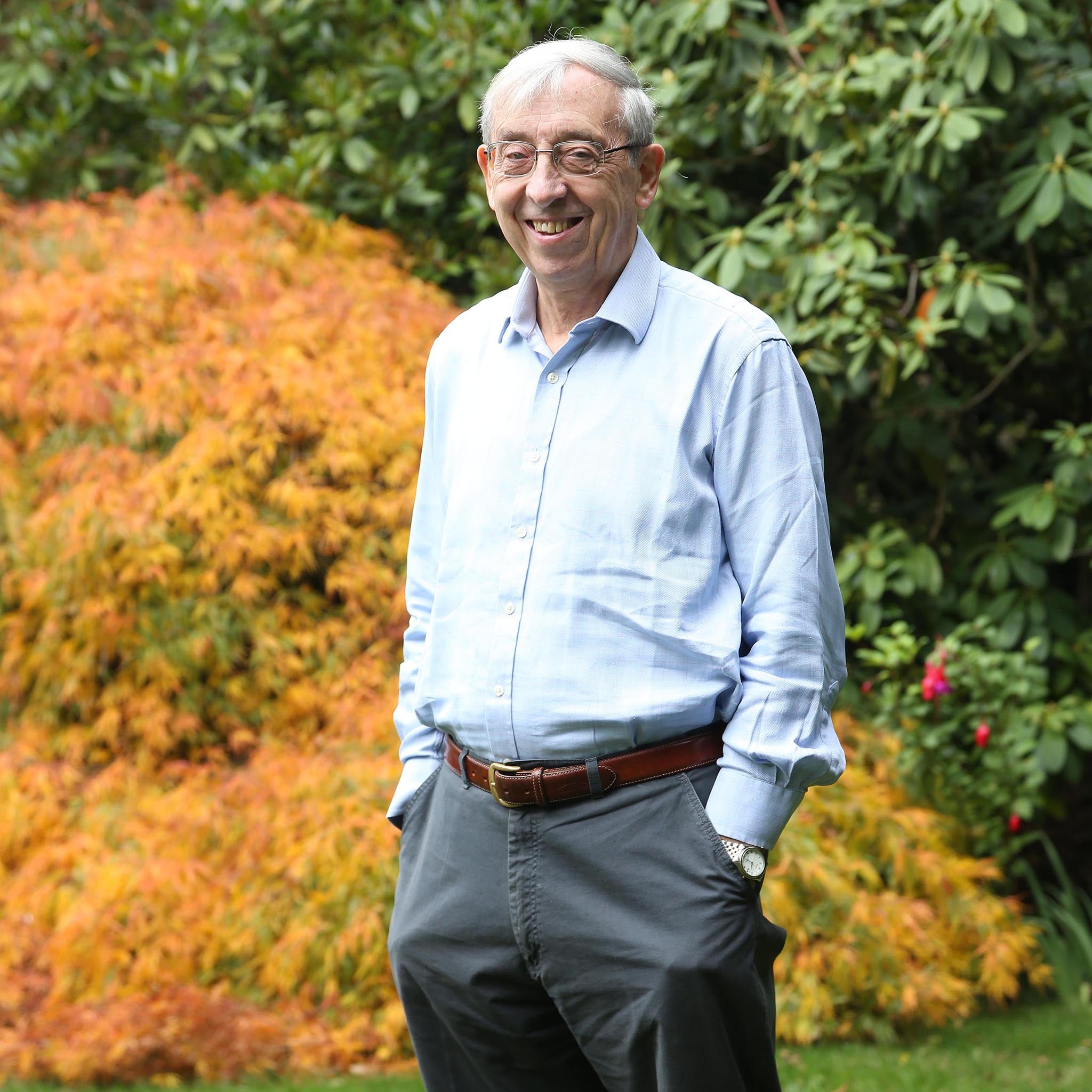 Sir Mike Tomlinson photographed at his home near Amersham, Bucks.