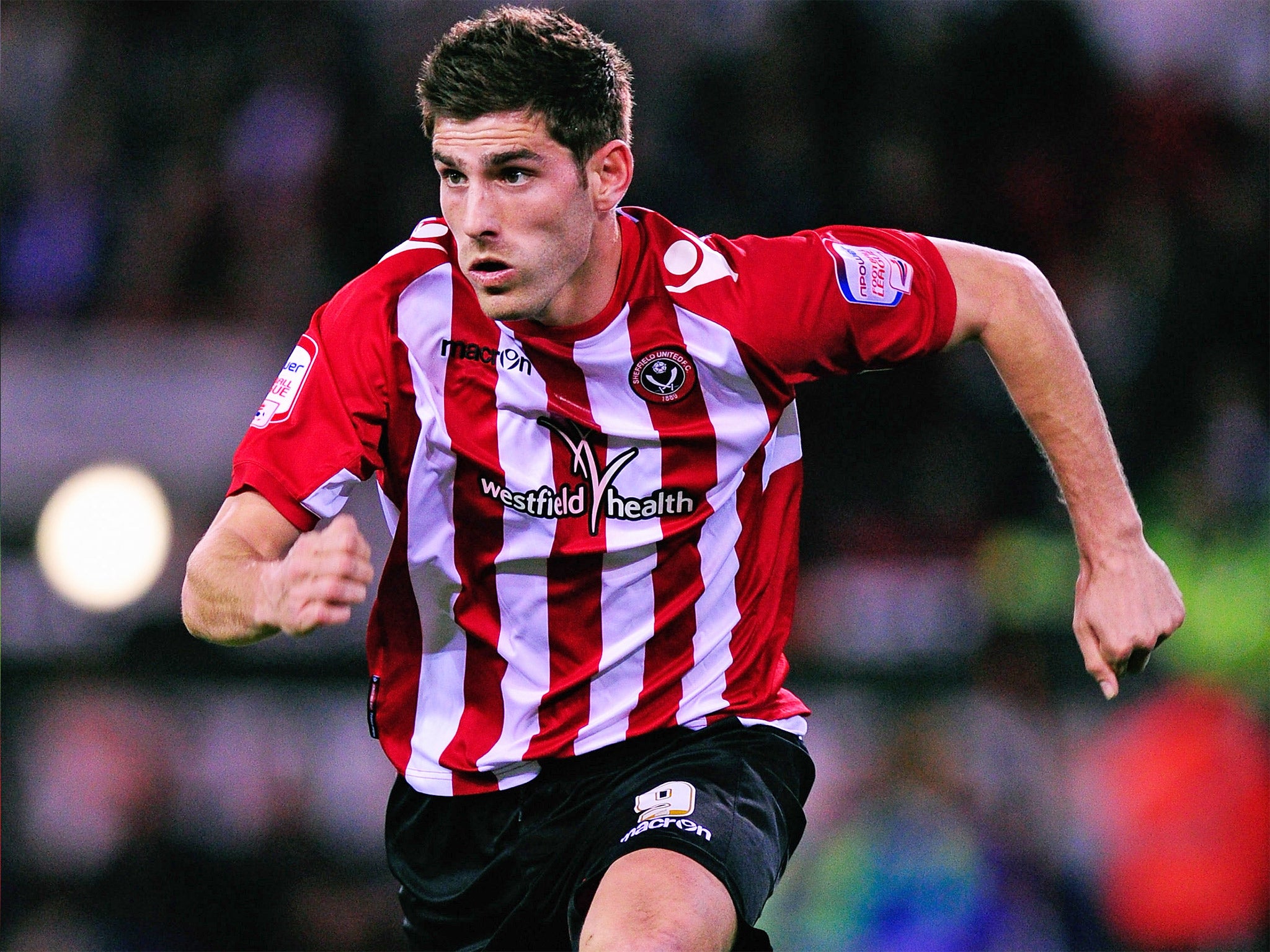 Ched Evans in action for Sheffield United in 2012