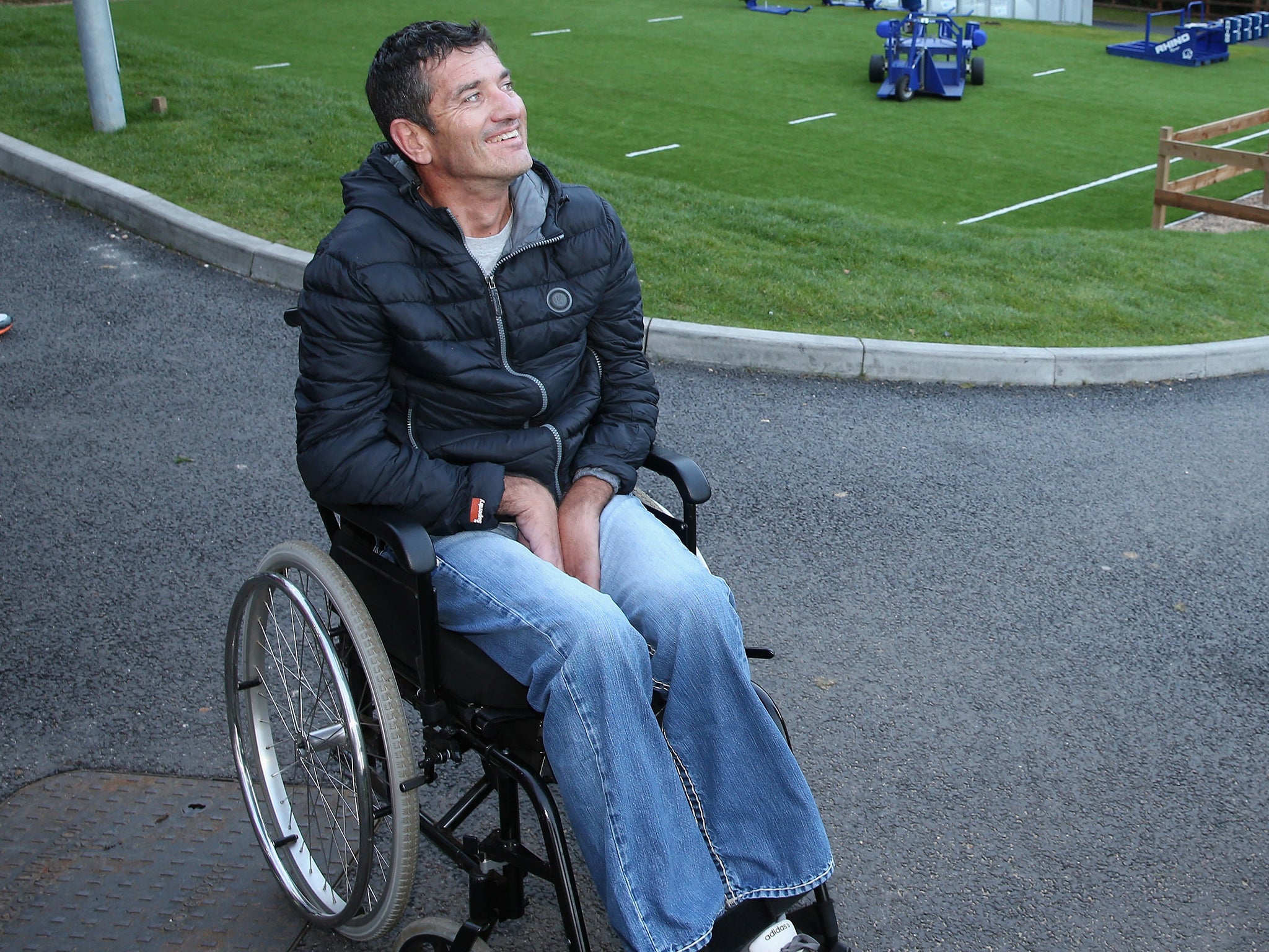 Joost van der Westhuizen the former South African Sprinbok, who is suffering with Motor Neurone Disease