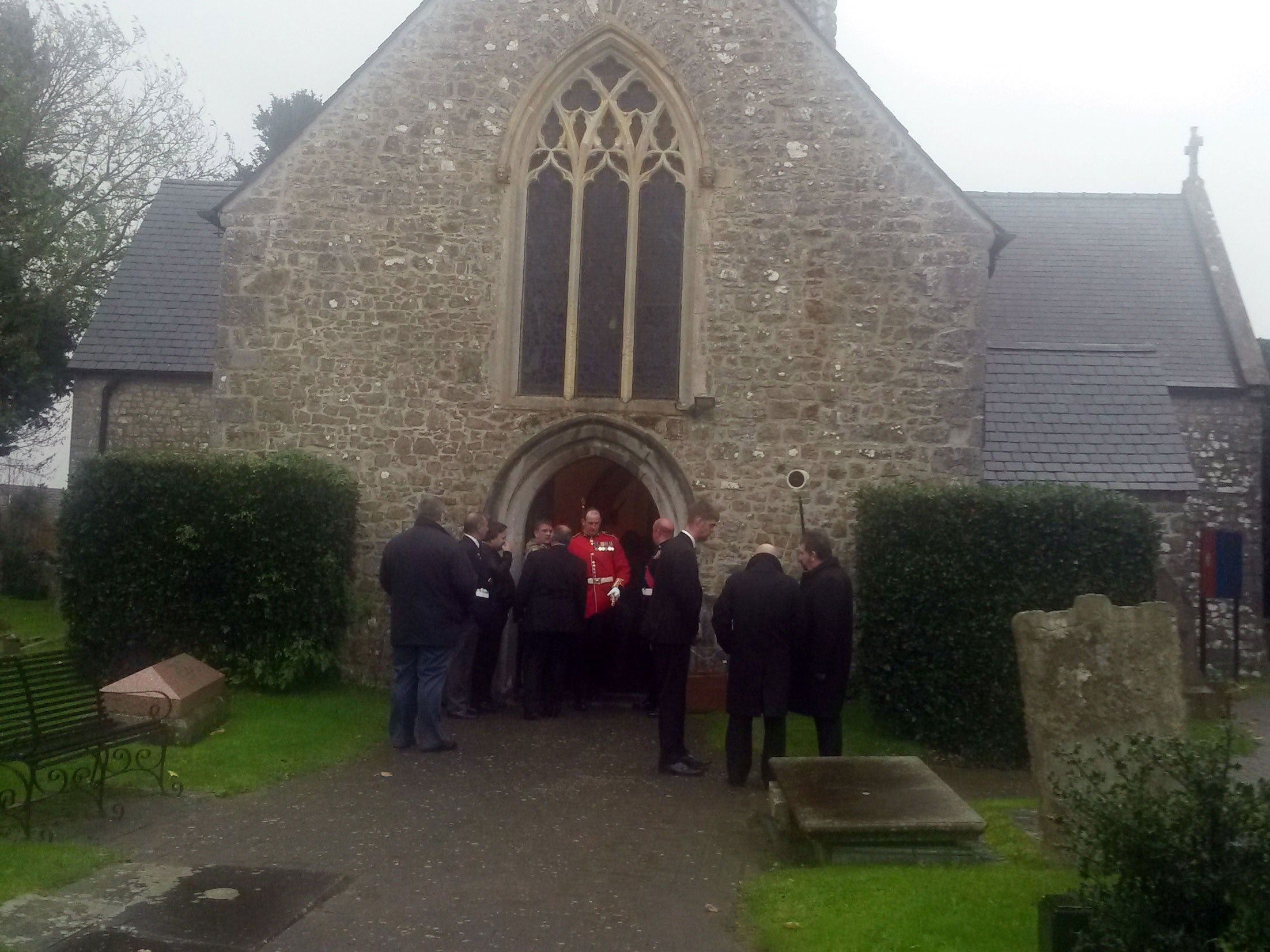 Many people who attended Harold Morgan's funeral had never met him