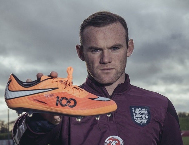 Wayne Rooney and his new boots