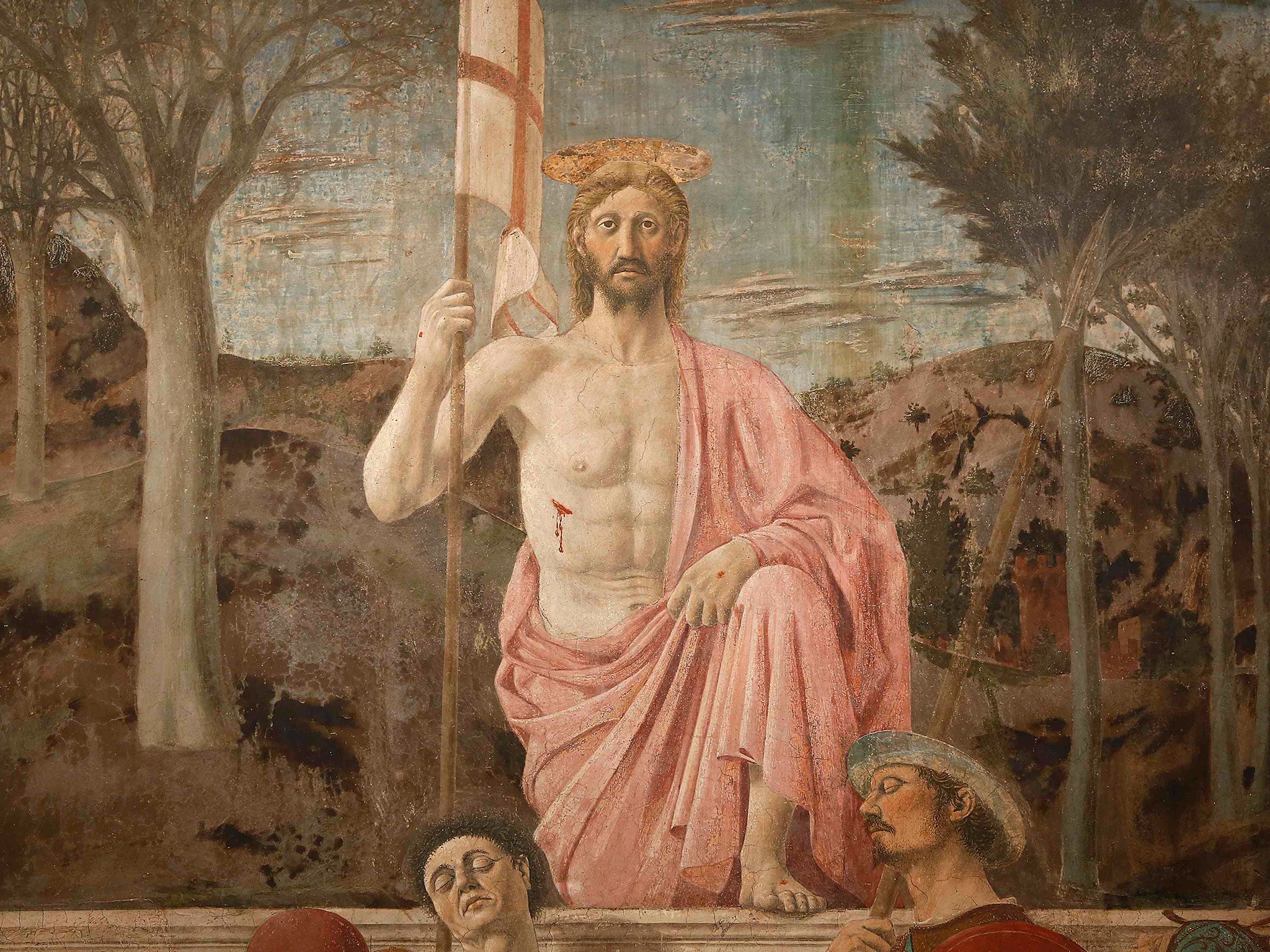 Detail of Piero della Francesca’s ‘The Resurrection’