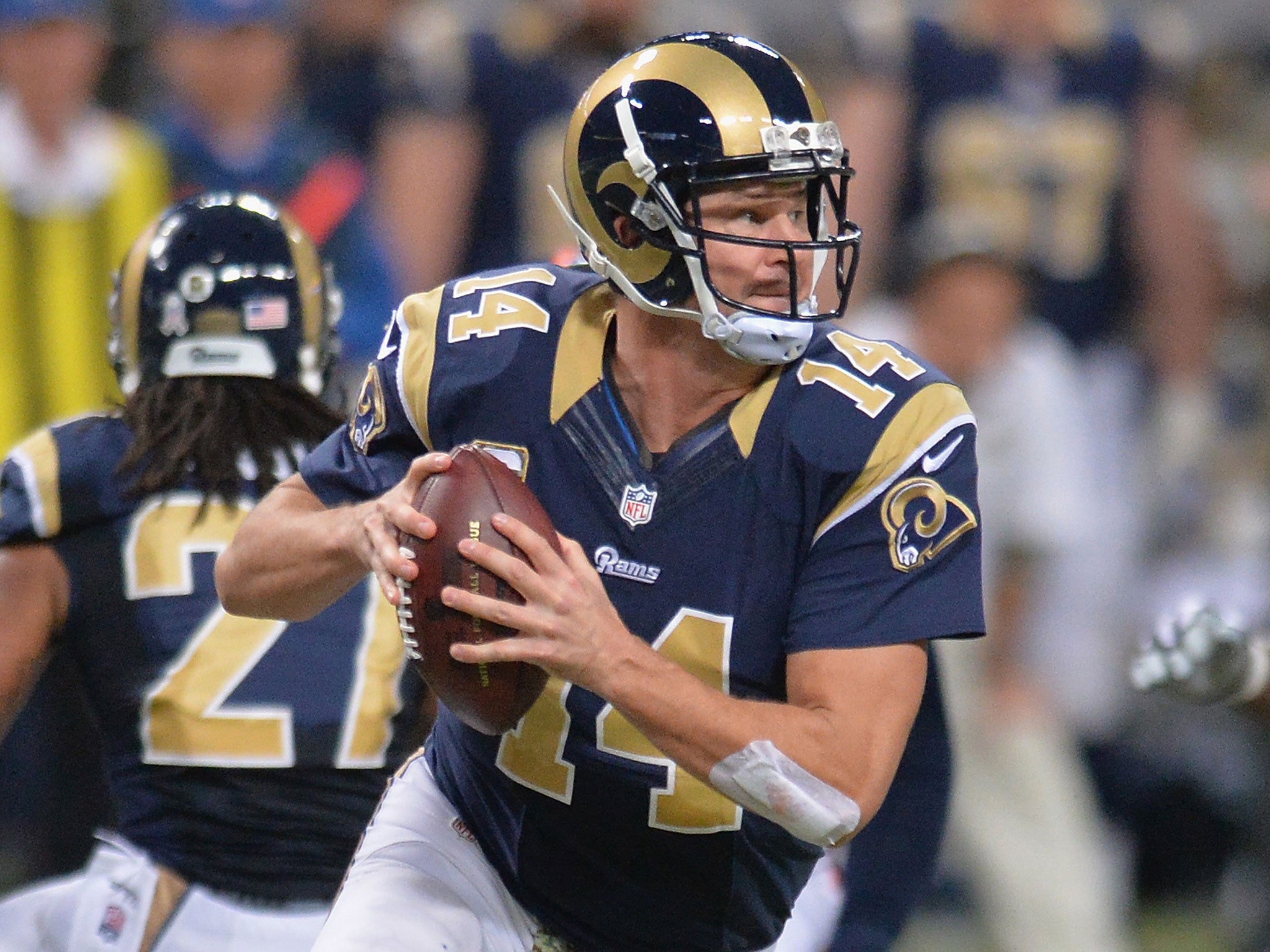 Shaun Hill inspired the St Louis Rams to victory over the Denver Broncos