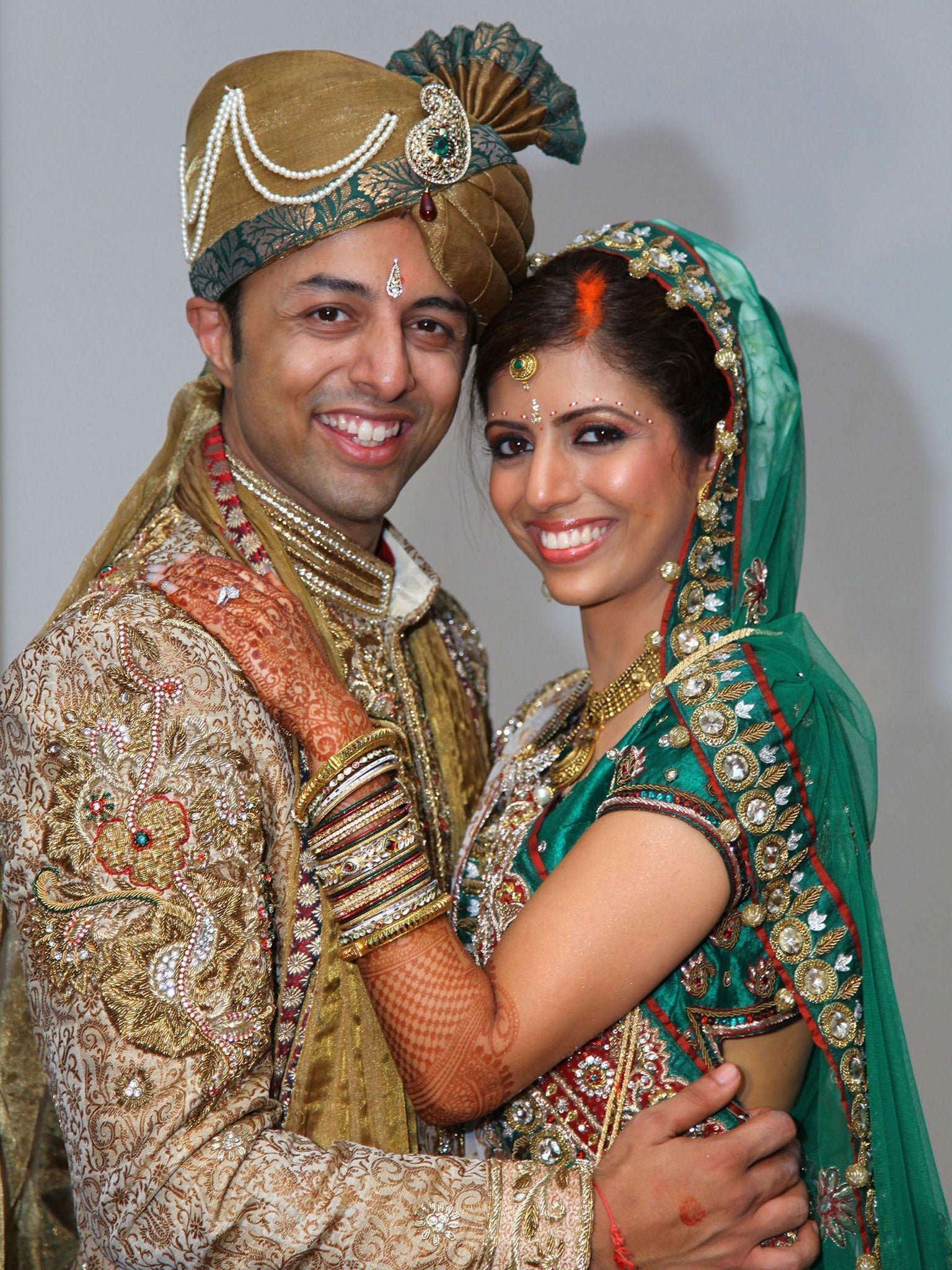 Shrien Dewani and wife Anni on their wedding day