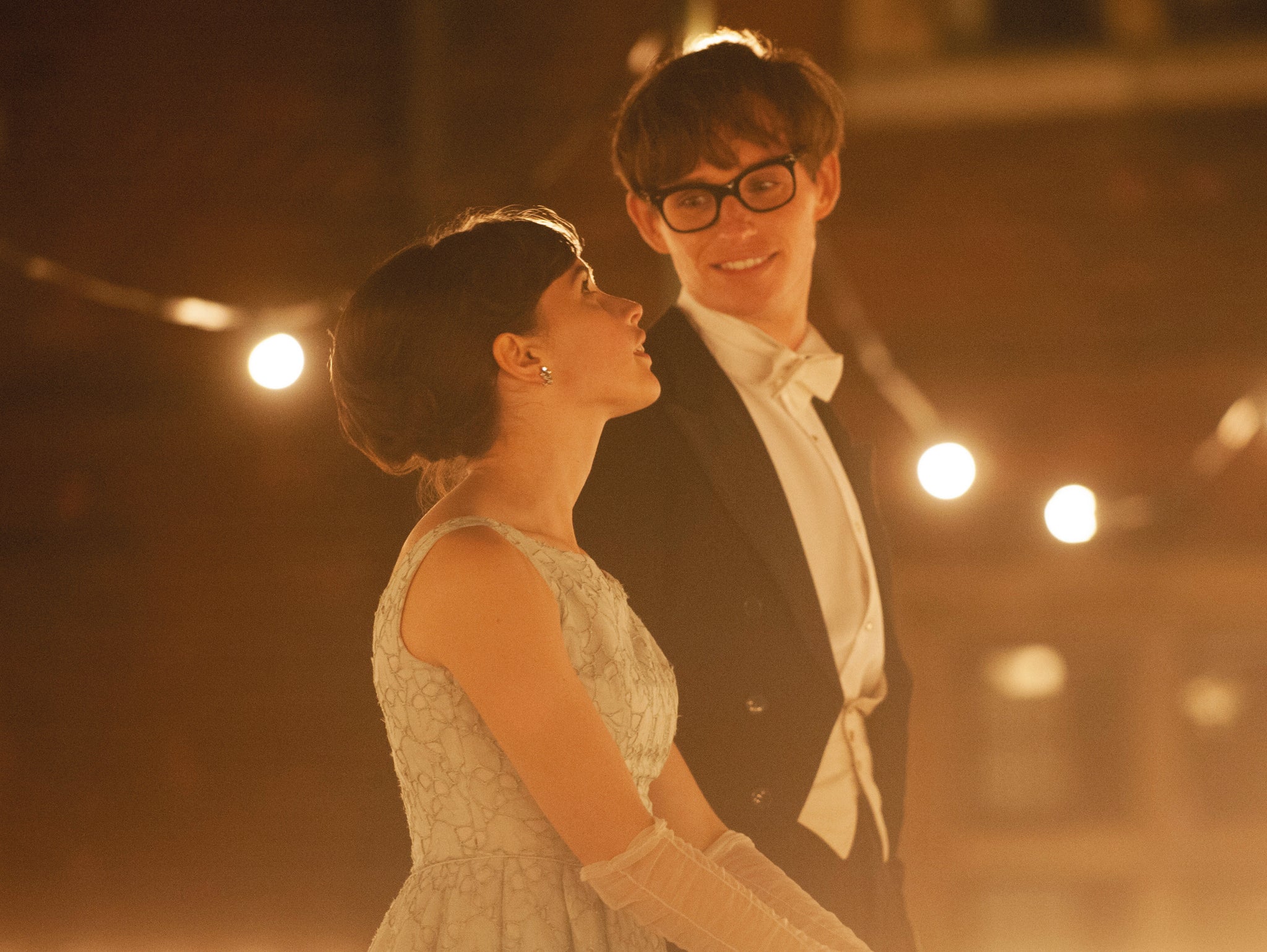 Harry Lloyd and Eddie Redmayne in the Stephen Hawking biopic