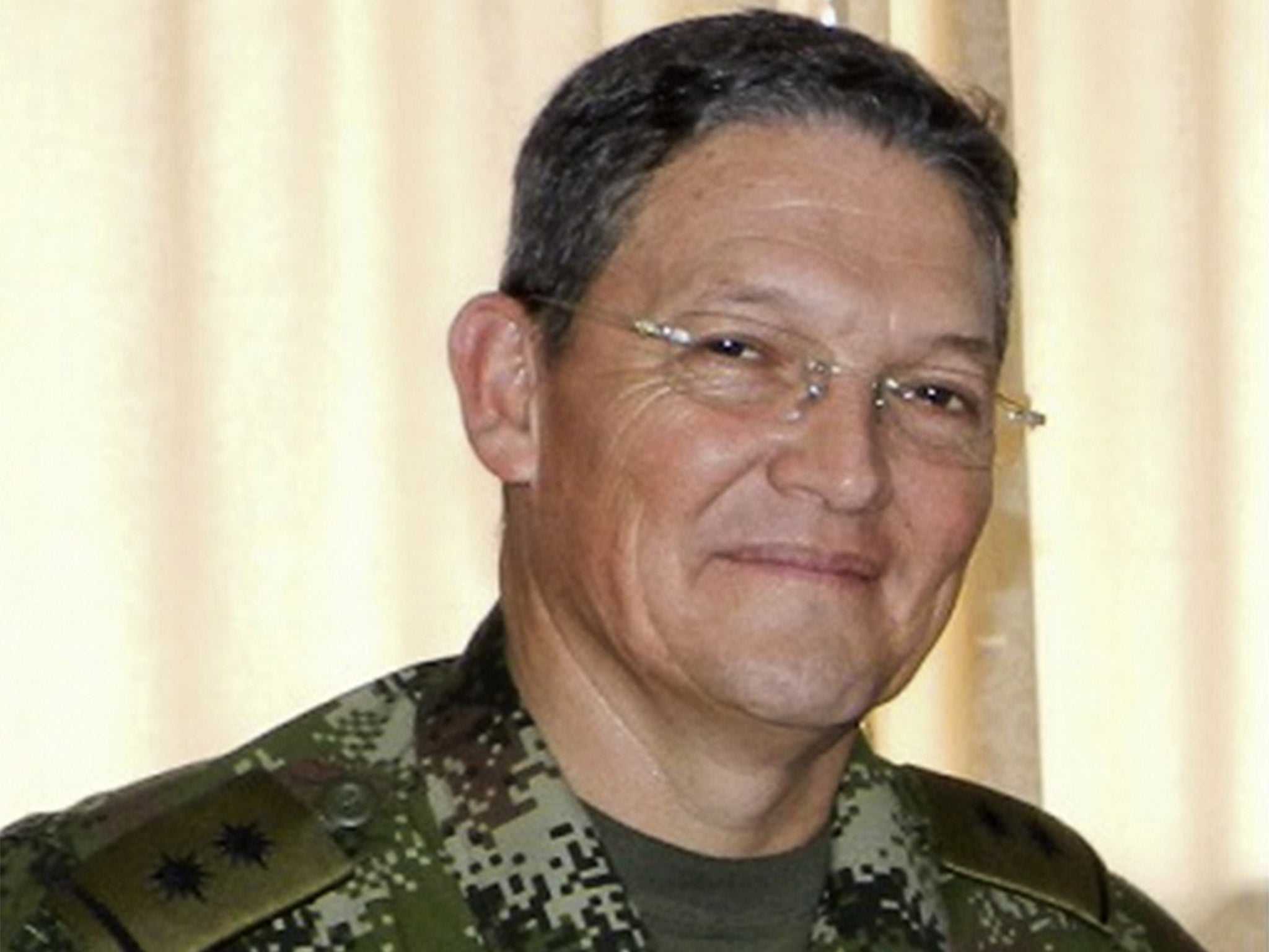 General Ruben Dario Alzate was taken captive on Sunday