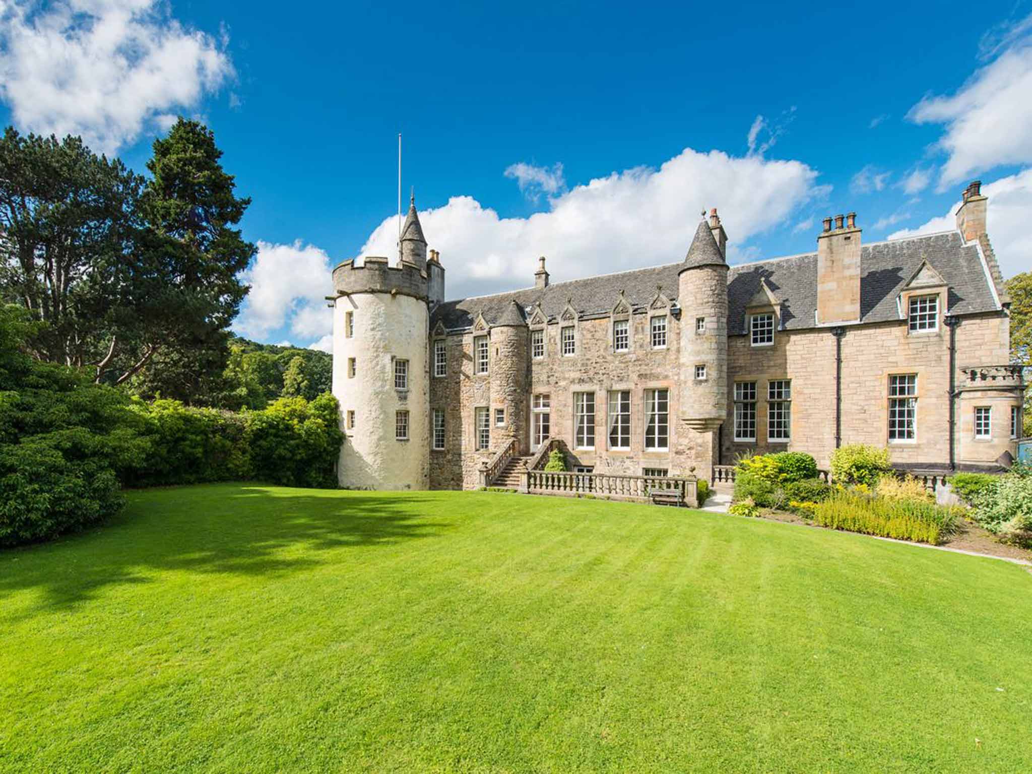 Five bedroom, 16th century Craigrook Castle for sale, Ravelston, Edinburgh. Guide price £6 million. On with Ballantynes