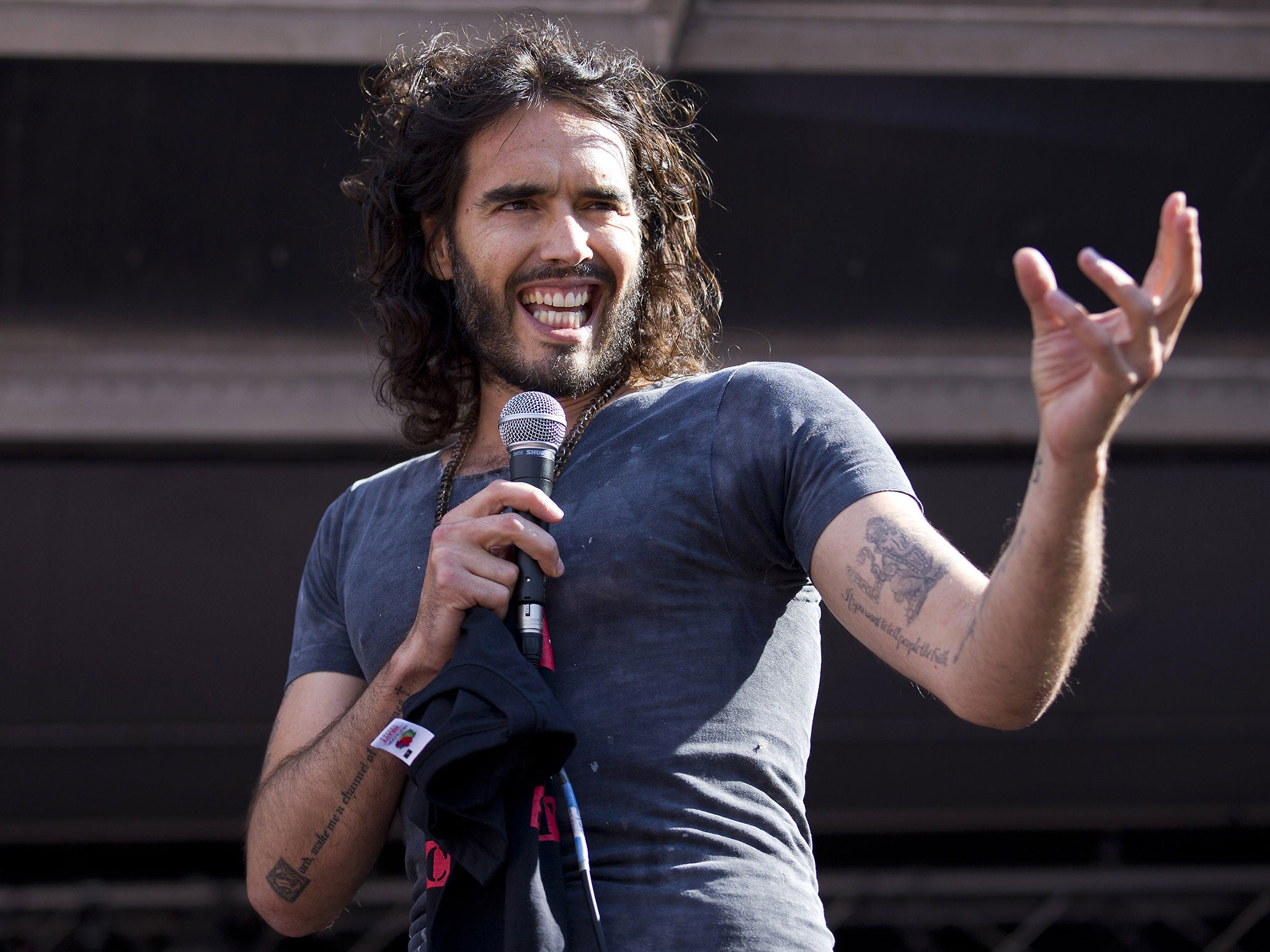 Comedian and self-styled revolutionary Russell Brand