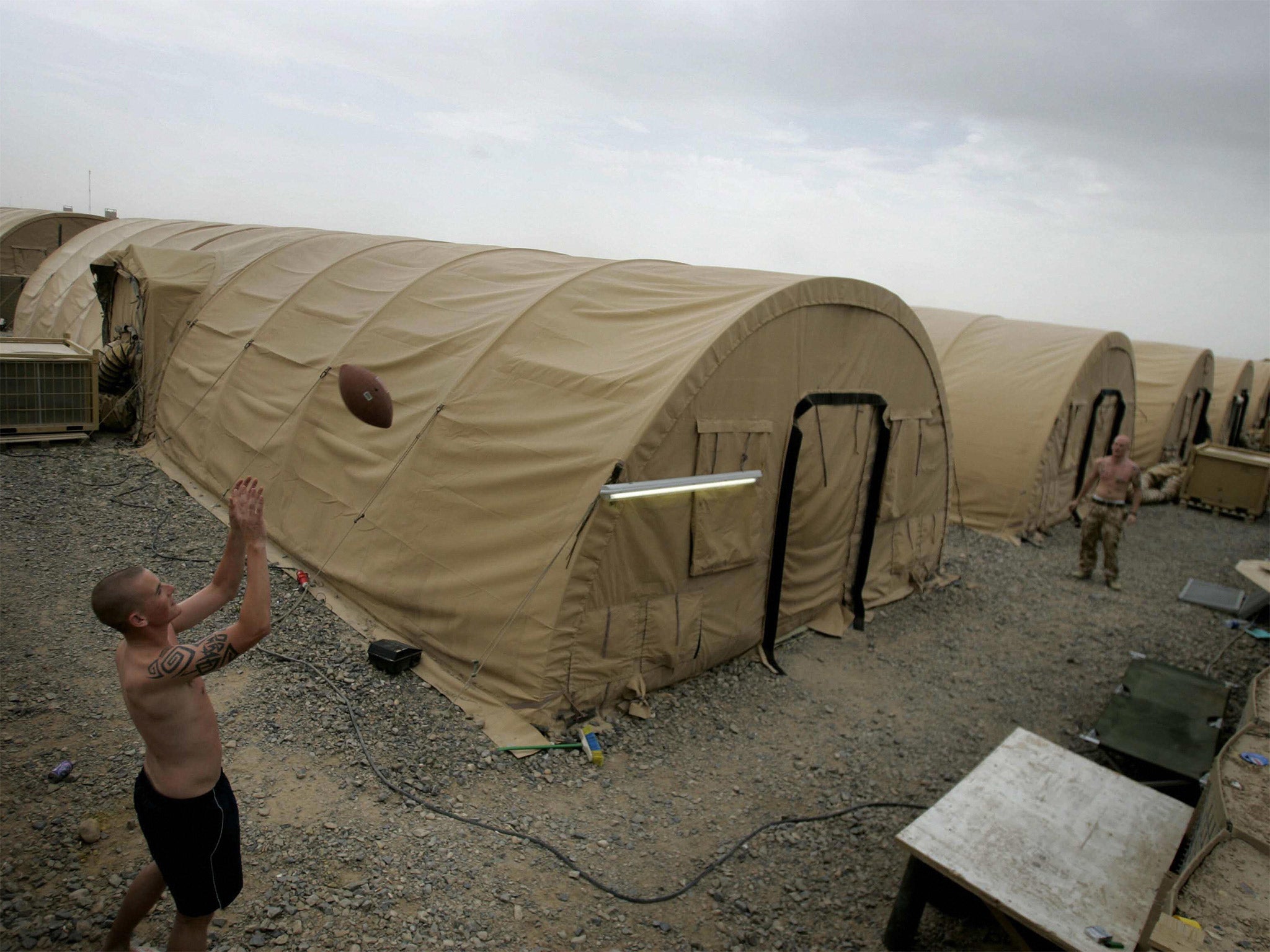 The Barnabas Fund has bought tents left behind in Helmand by the British military