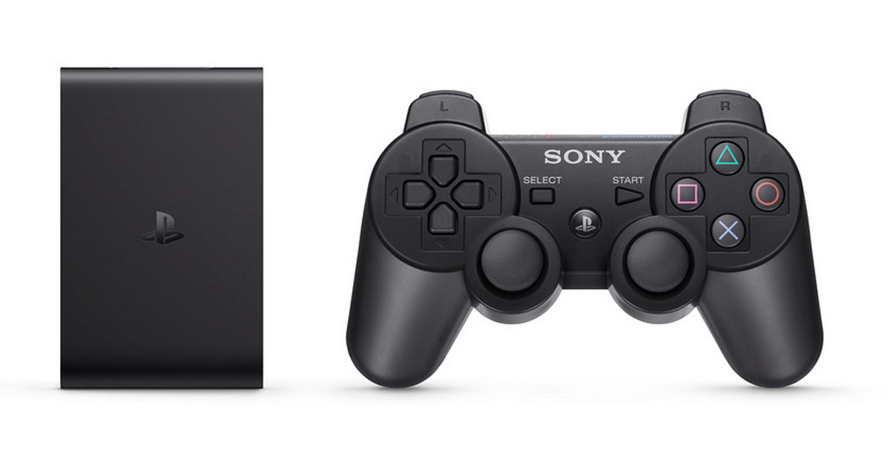 The PS TV and Dualshock controller (only included in bundles).