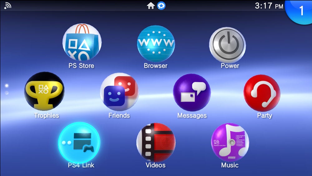 The PS Vita interface takes a bit of getting used to but works just fine.