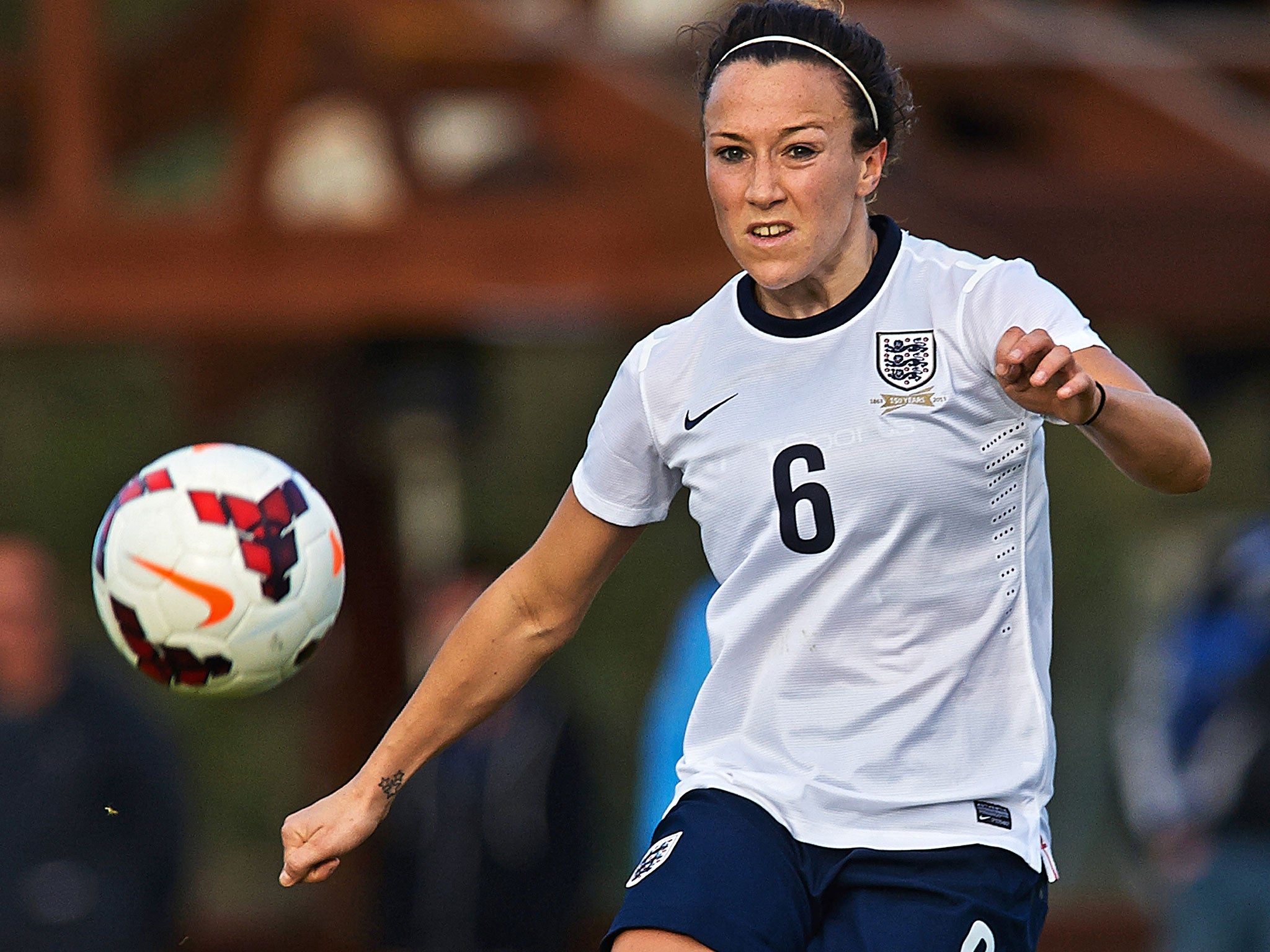 England defender Lucy Bronze is looking forward to making her Wembley debut