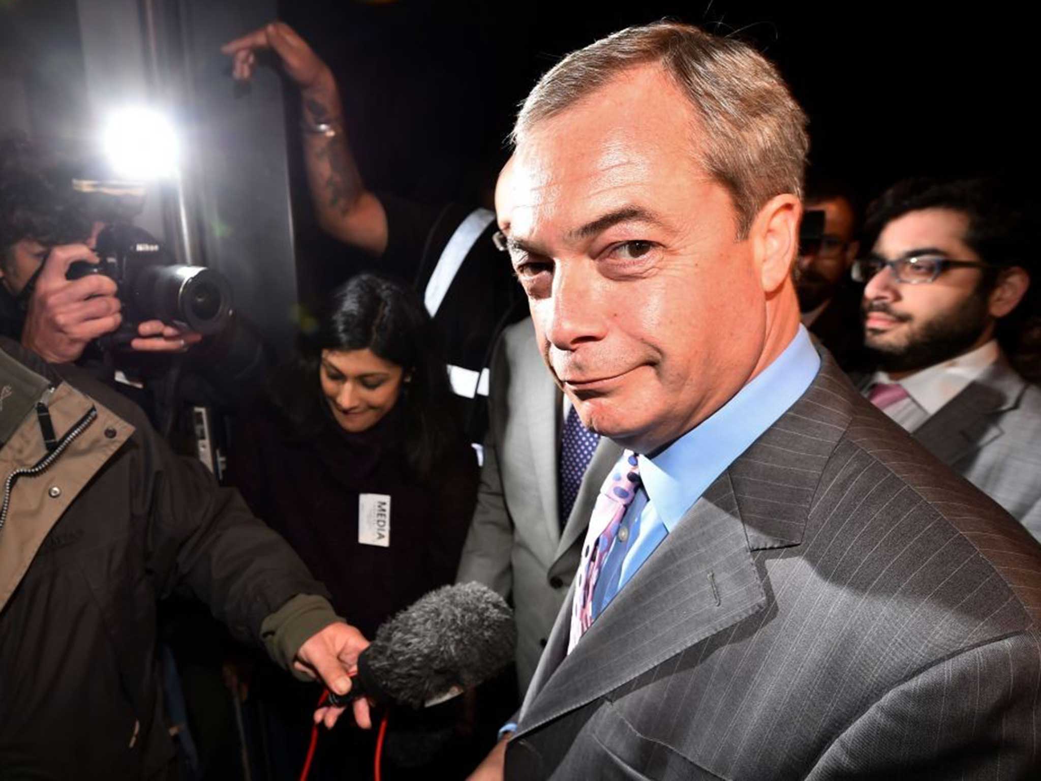 Farage in Rochester last night