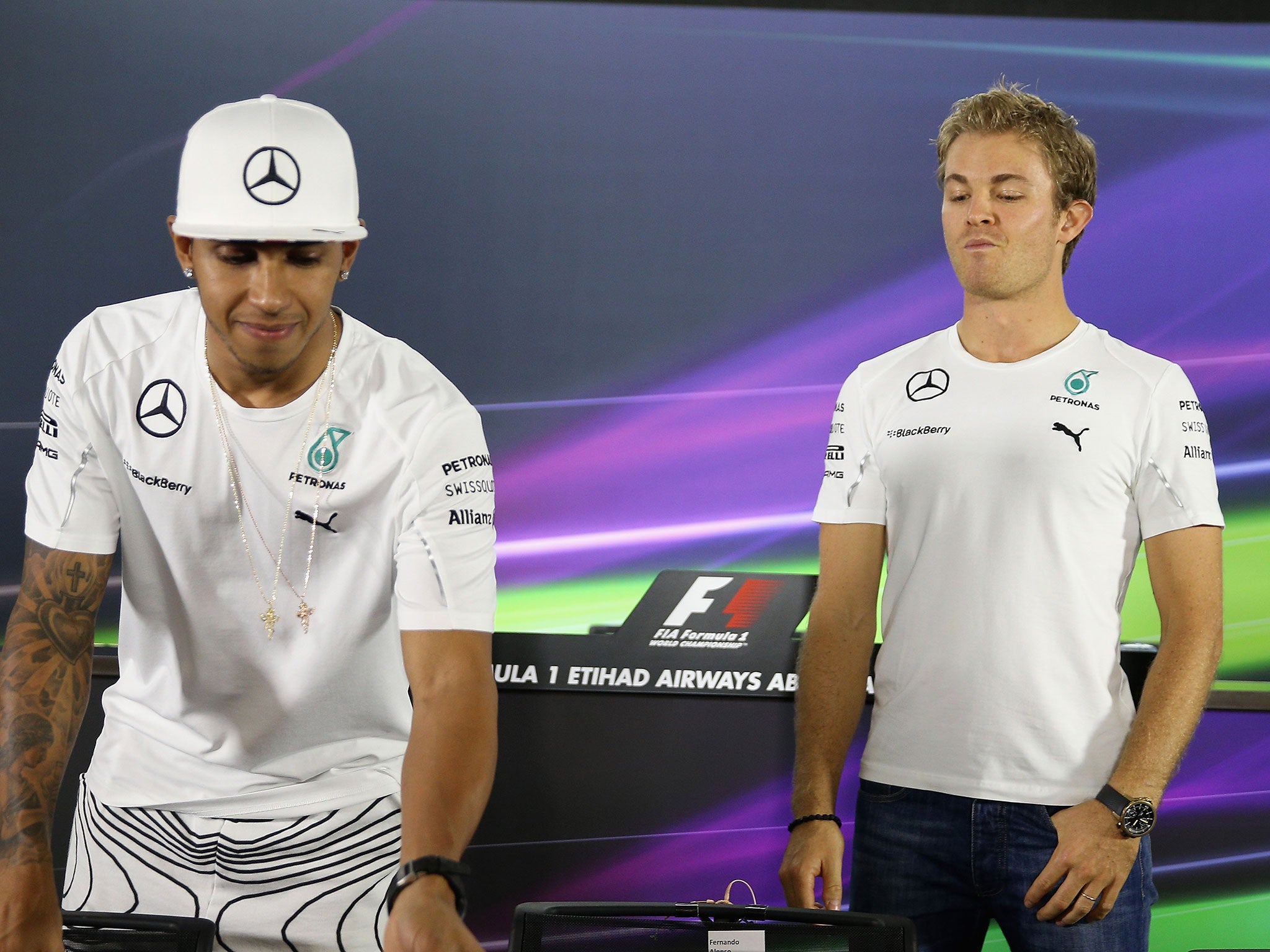 Lewis Hamilton and Nico Rosberg