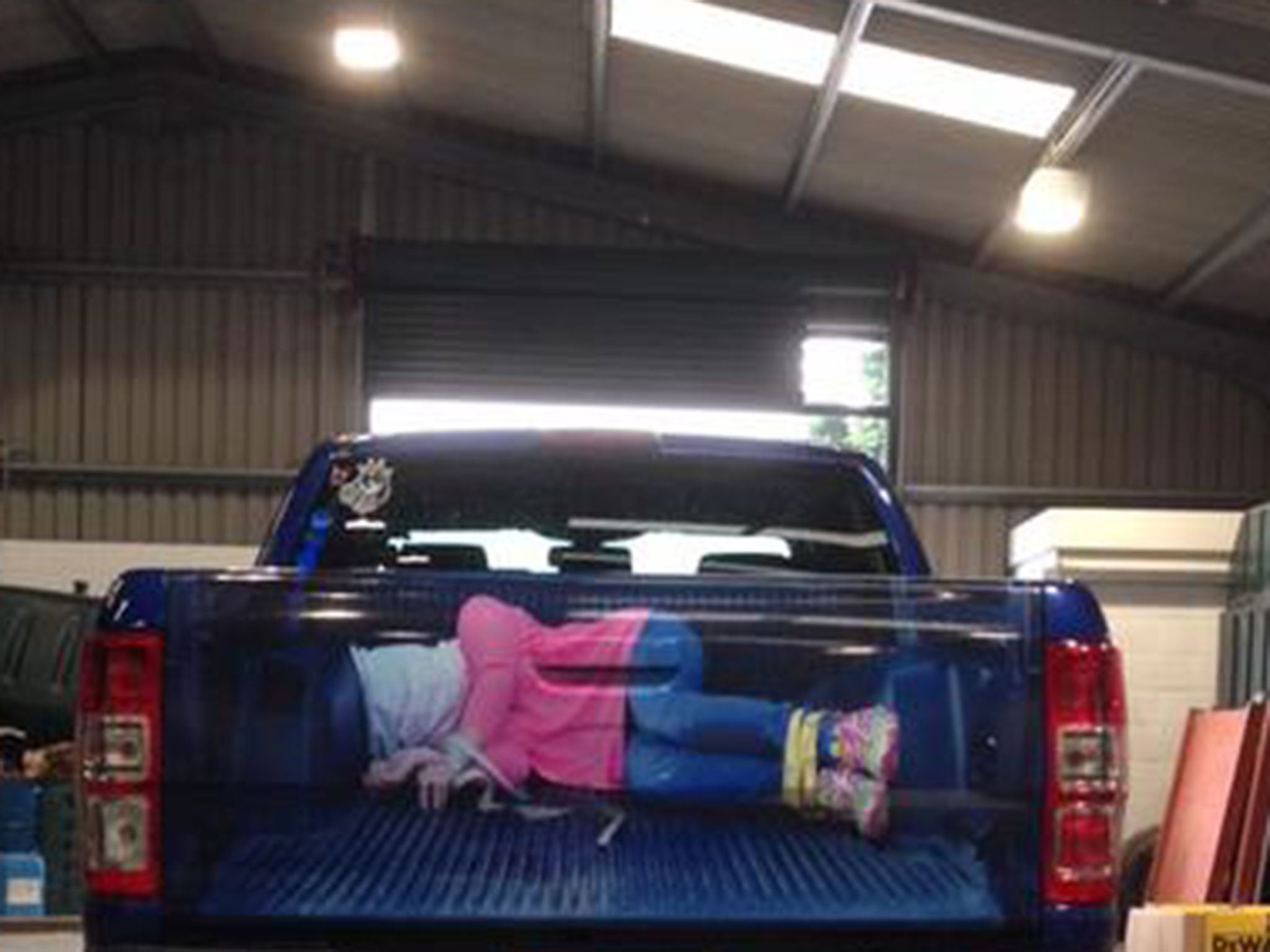 James Hellewell posted this image of the truck online