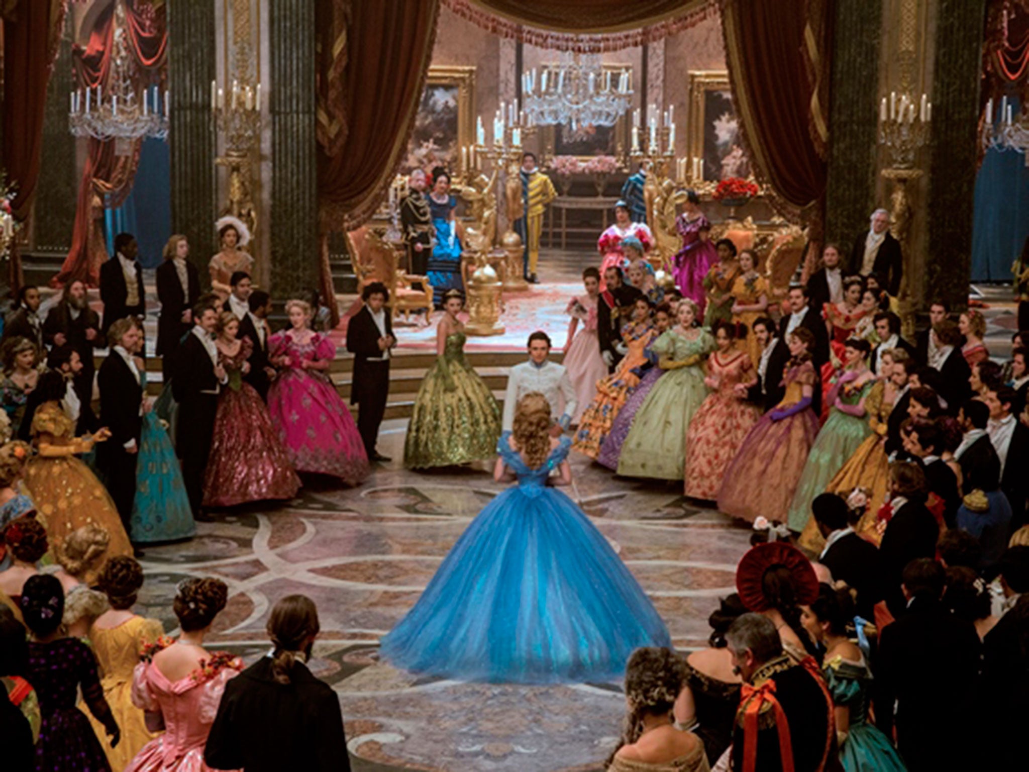 Ella attends Prince Charming's ball in Cinderella