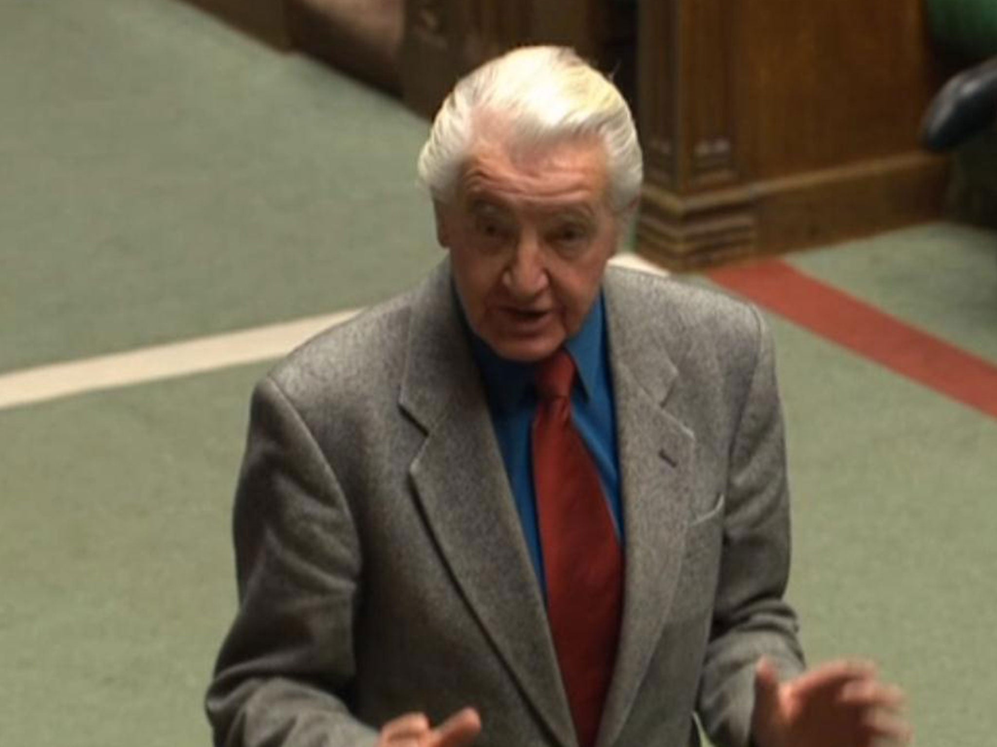 Left-wing veteran Dennis Skinner has a long history of heckling