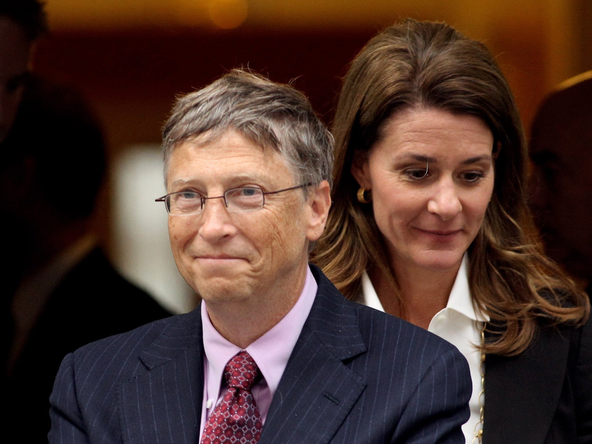 Bill and Melinda Gates are worth about bn