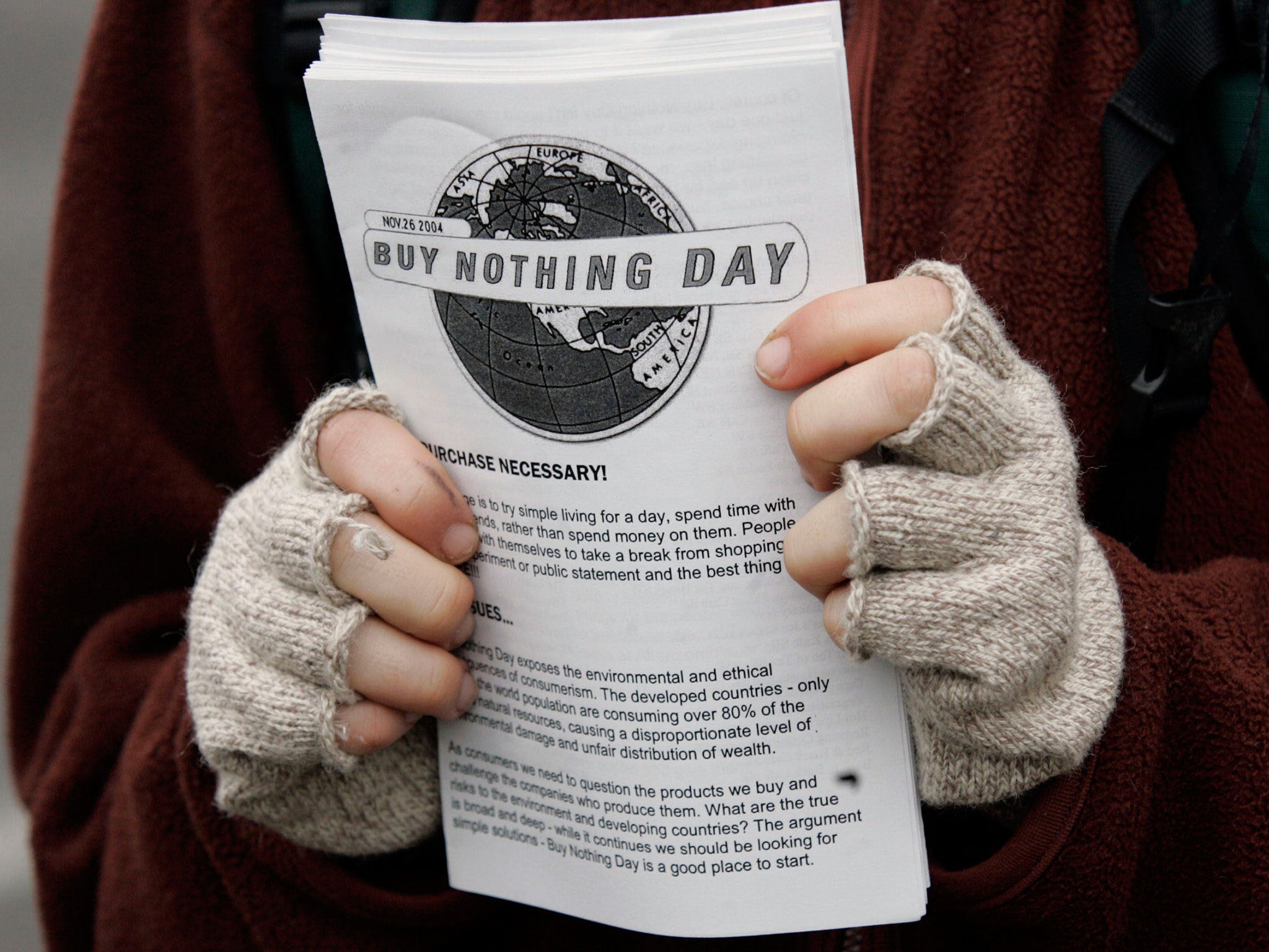 Leaflets for Buy Nothing Day