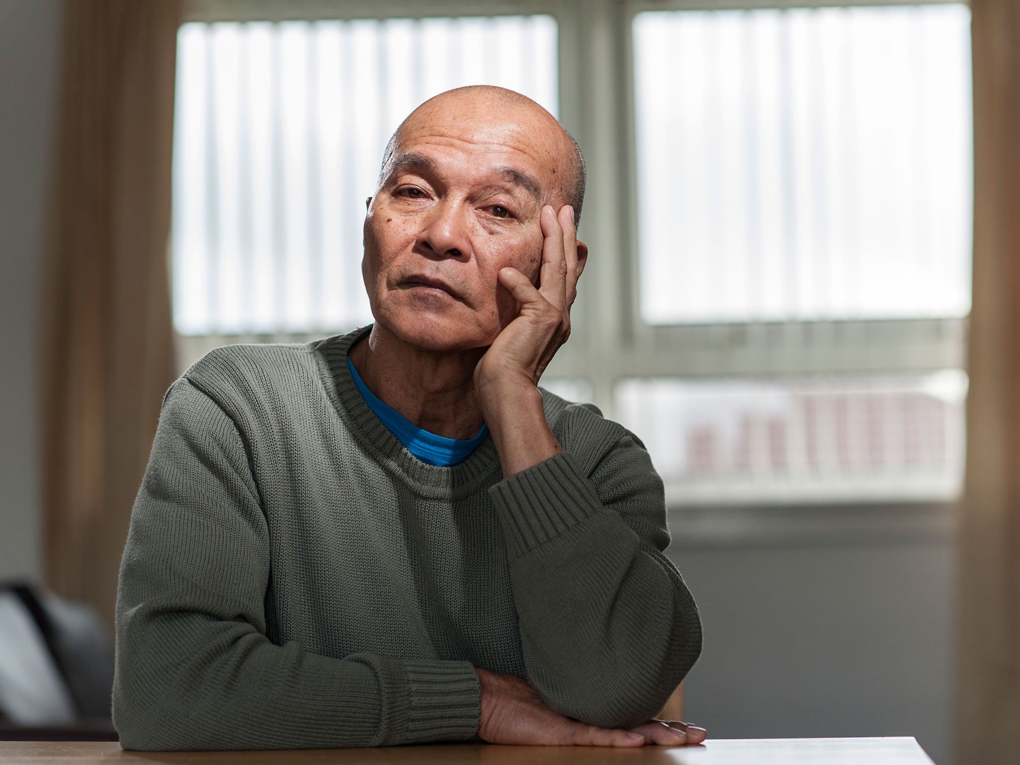 Henry Mahinay, who lost part of a finger at sea